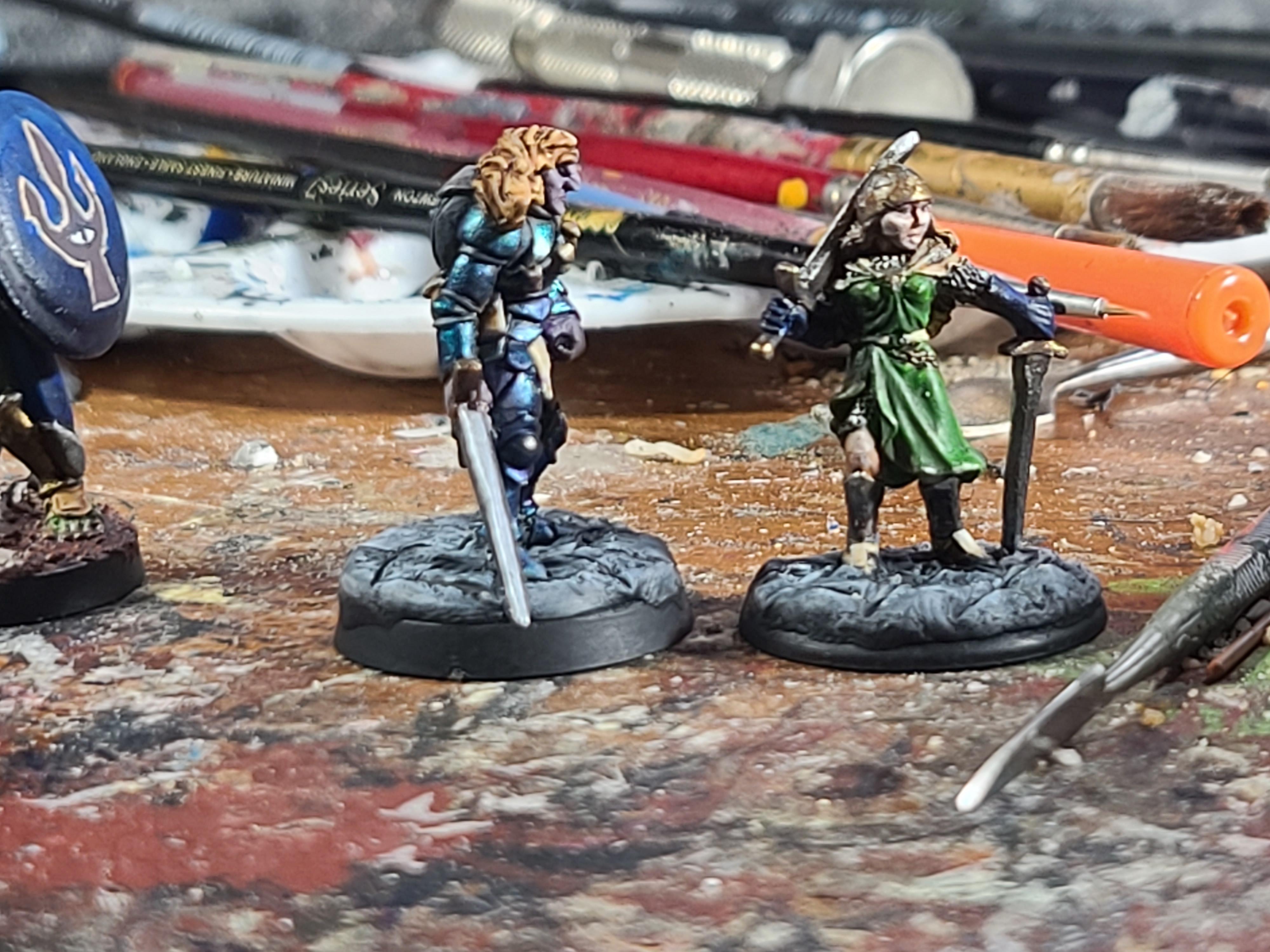 Adventurers, Dungeons And Dragons, Female, Grenadier Miniatures, Oathsworn Miniatures, Swords
