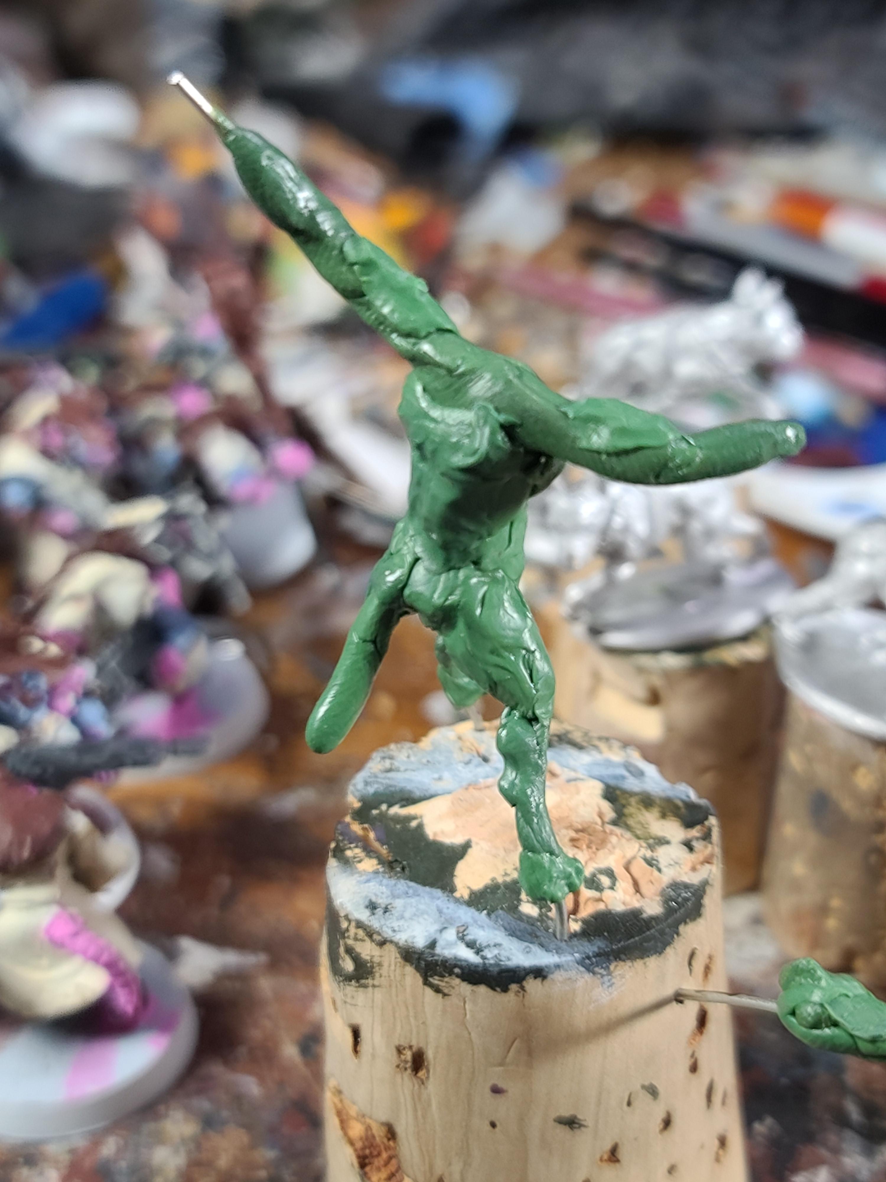 Armature, Dog?, Greenstuff, Sculpting