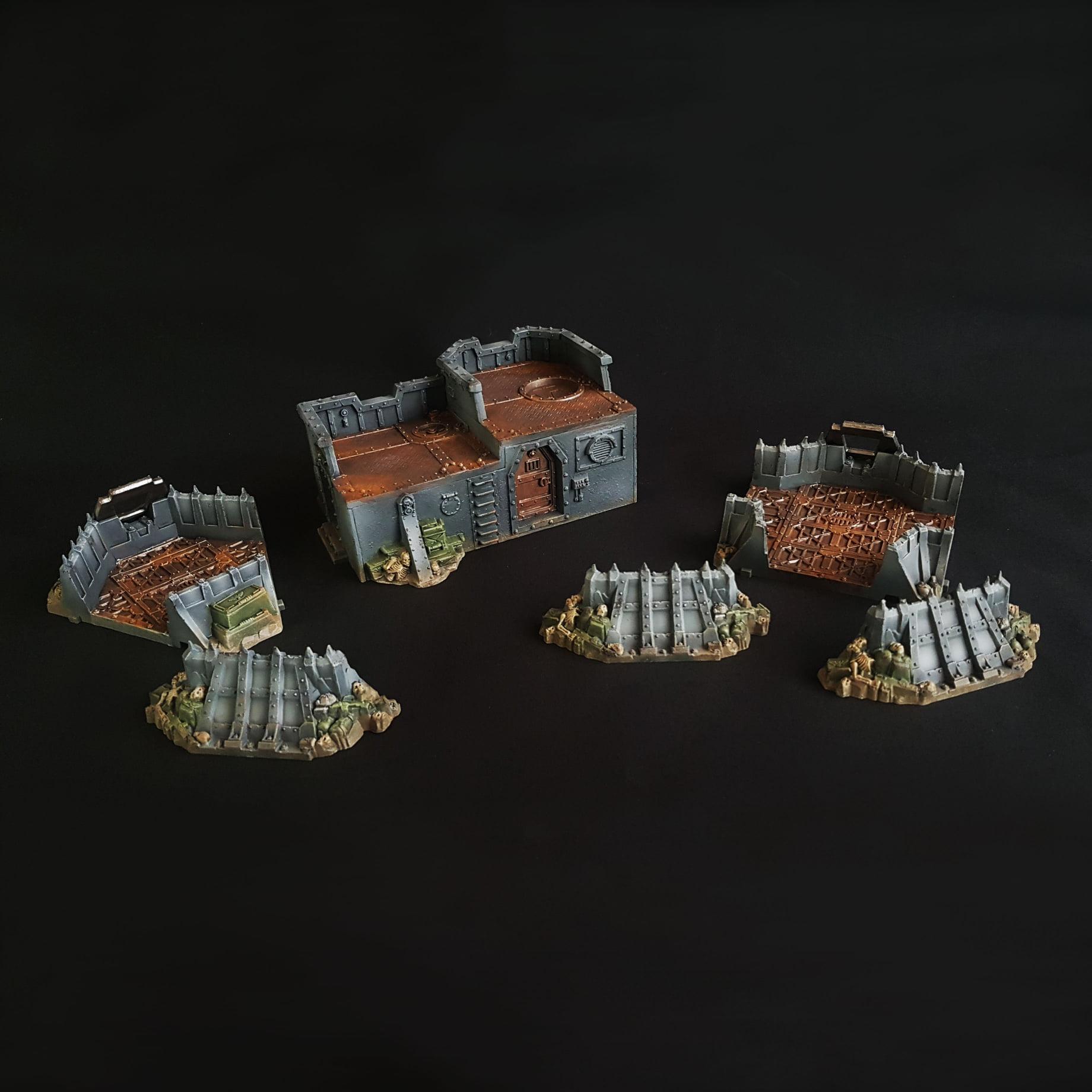 Defence Line, Fortification, Imperial Bunker, Imperial Sector, Ruins, Terrain, Wall Of Martyrs, Warhammer 40,000