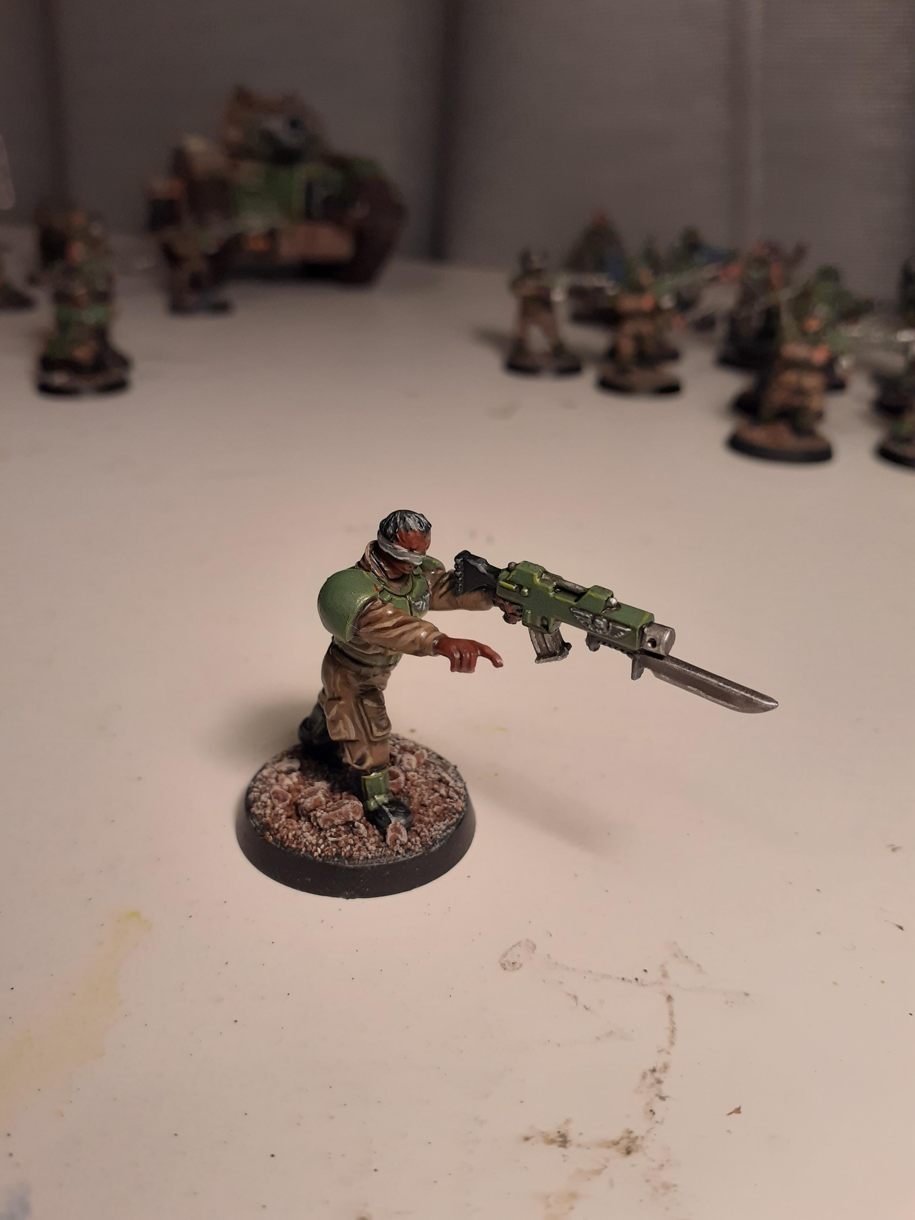 Astra militarum or Imperial guard force to all the veterans. 10 day isolation project