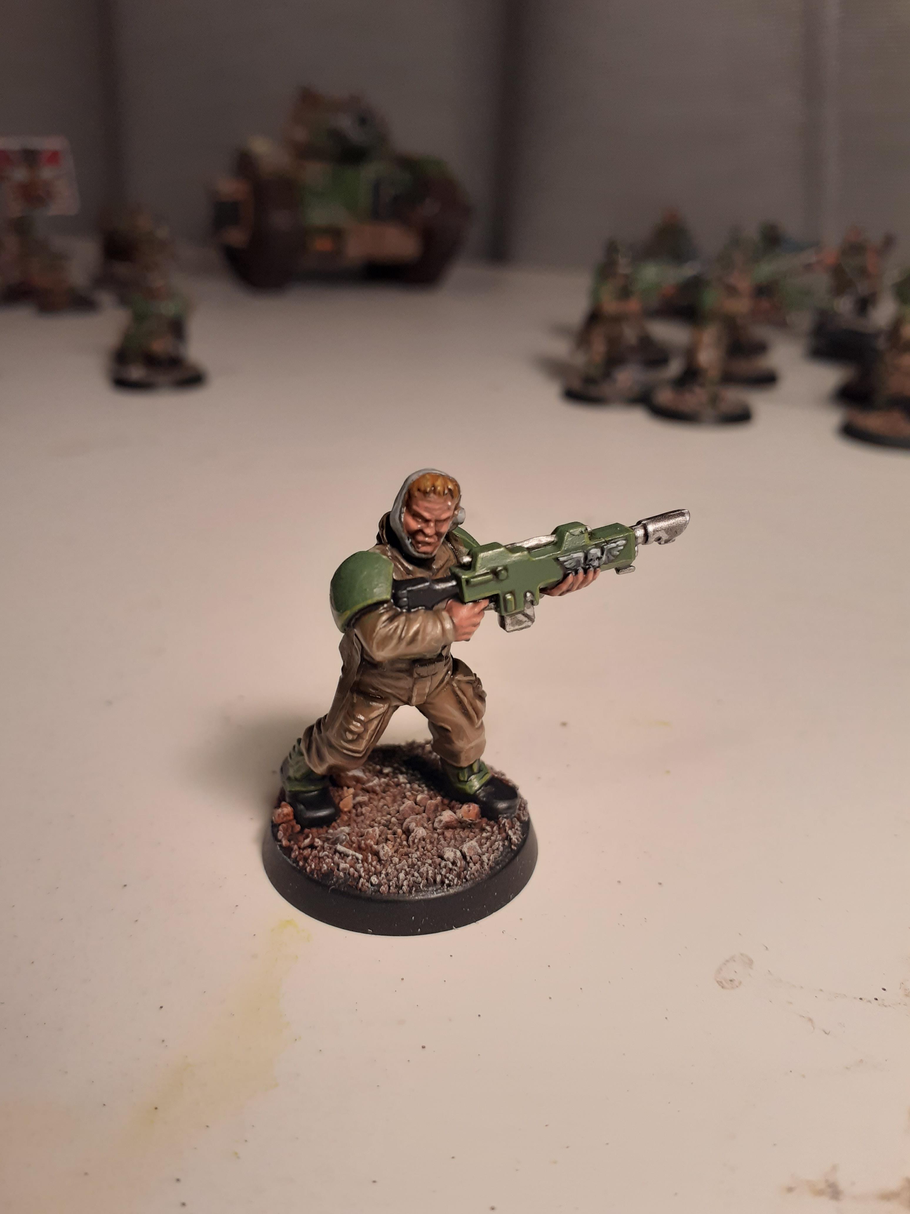 Astra militarum or Imperial guard force to all the veterans. 10 day isolation project