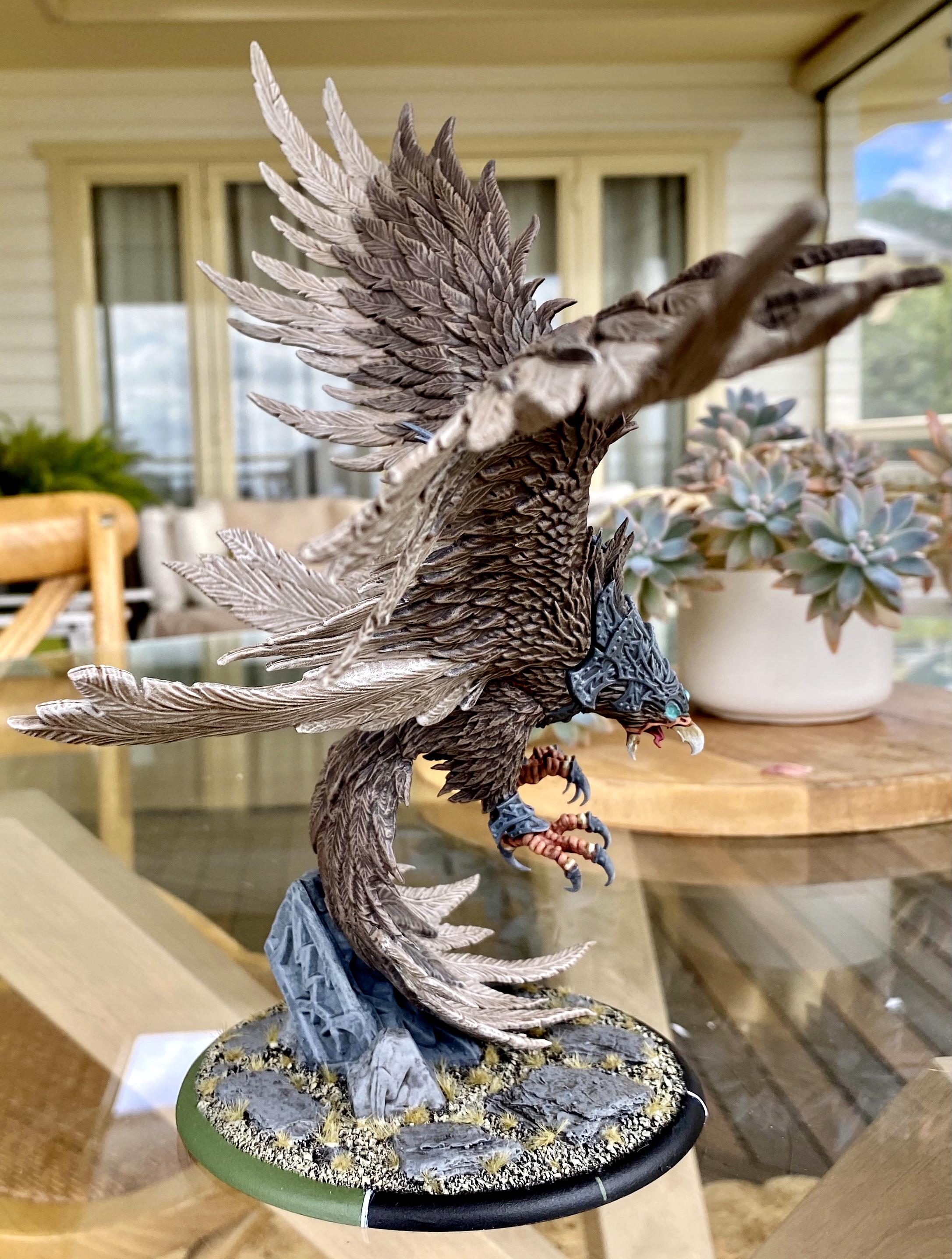 Circle Of Orboros, Eagle, Gargantuan, Hordes, Privateer Press, Raptors, Warbeast, Warmachine, Zaptos