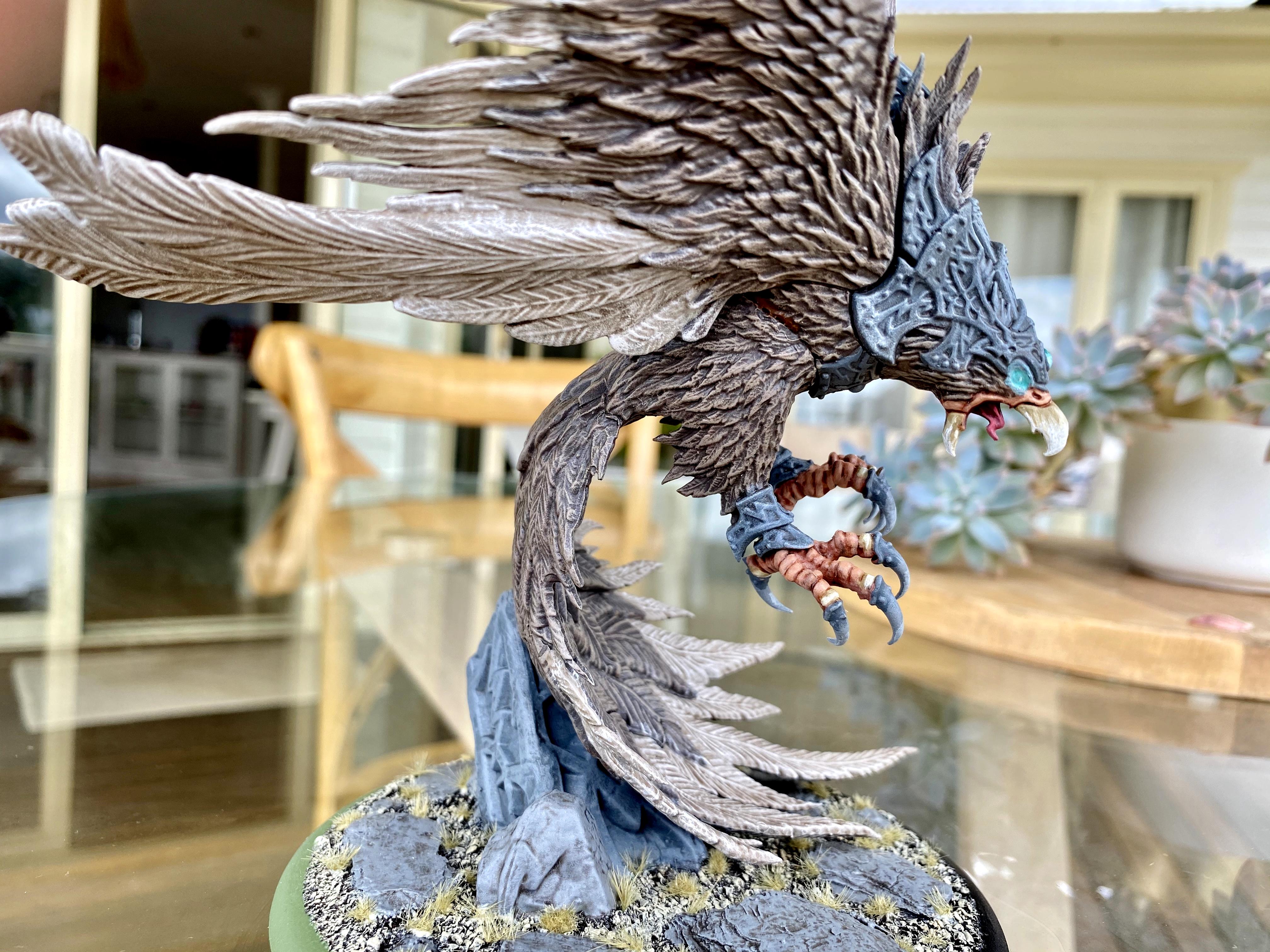 Circle Of Orboros, Eagle, Gargantuan, Hordes, Privateer Press, Raptors, Warbeast, Warmachine, Zaptos