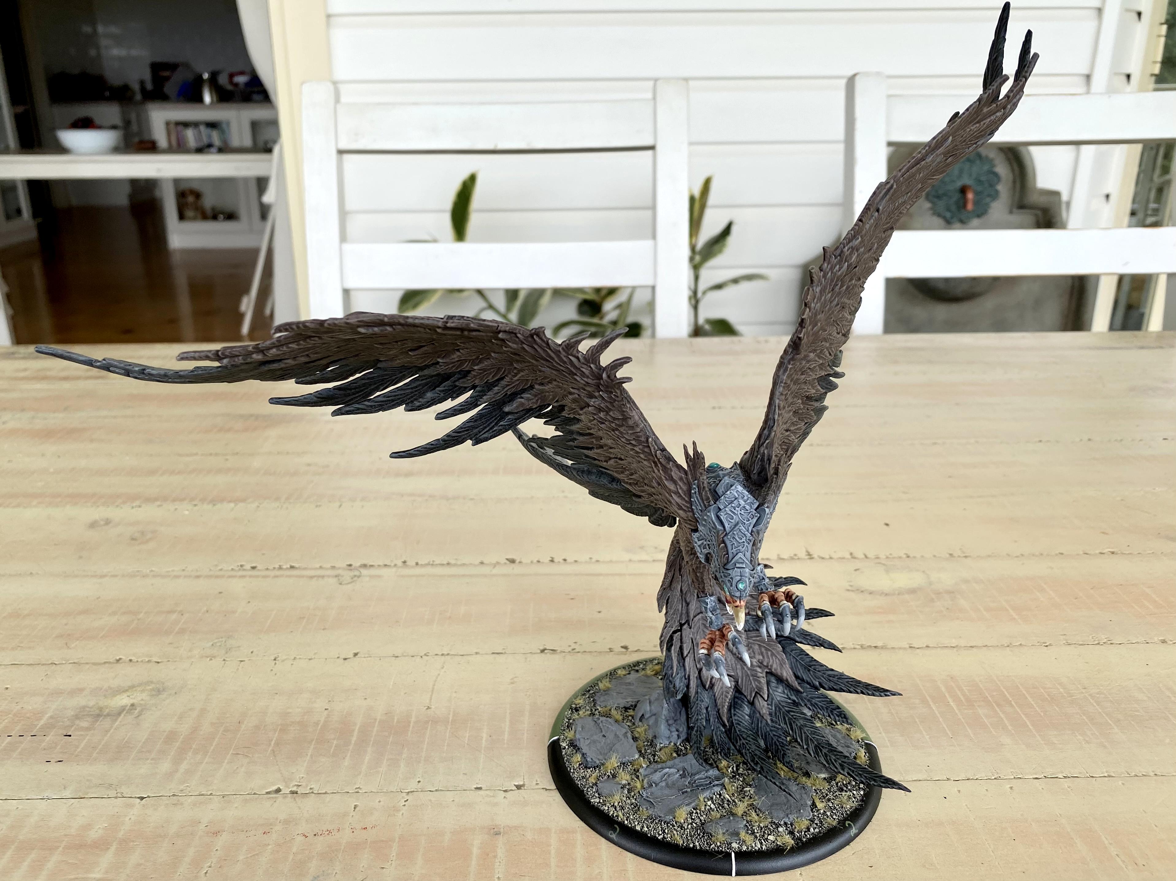 Circle Of Orboros, Eagle, Gargantuan, Hordes, Privateer Press, Raptors, Warbeast, Warmachine, Zaptos