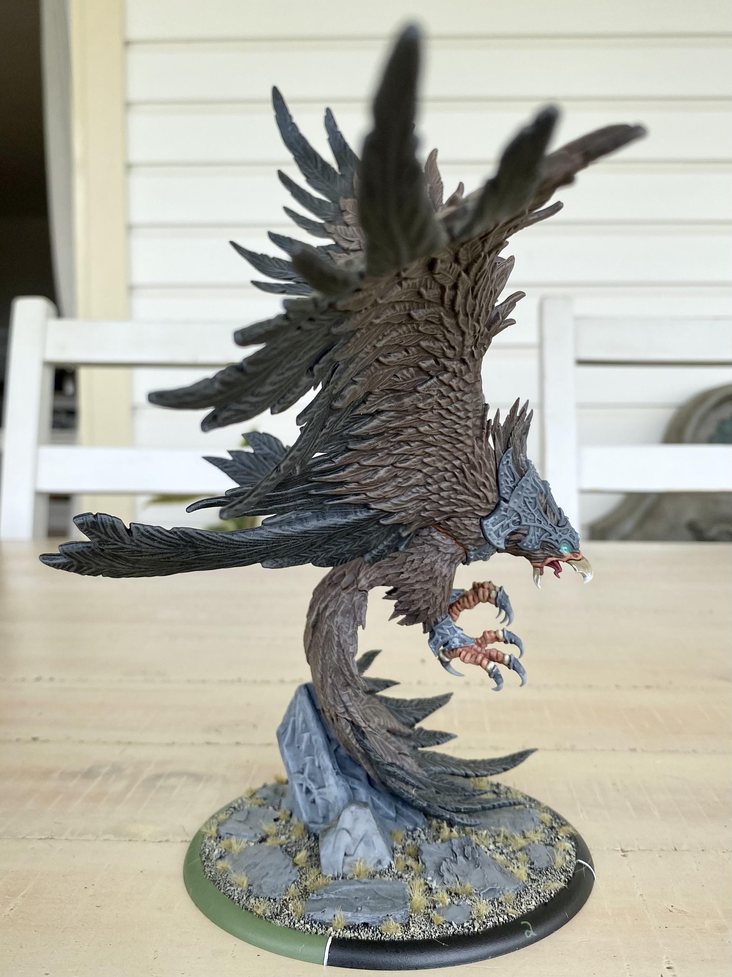 Circle Of Orboros, Eagle, Gargantuan, Hordes, Privateer Press, Raptors, Warbeast, Warmachine, Zaptos