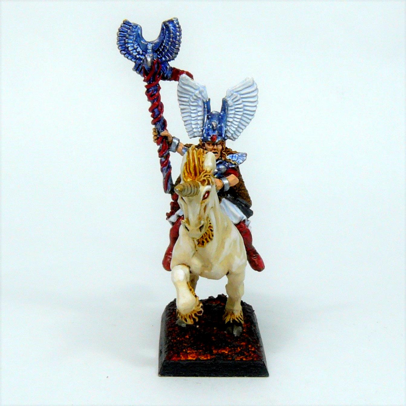 4th Edition, 5th Edition, High Elves, Mage, Marauder Miniatures, Unicorn, Warhammer Fantasy