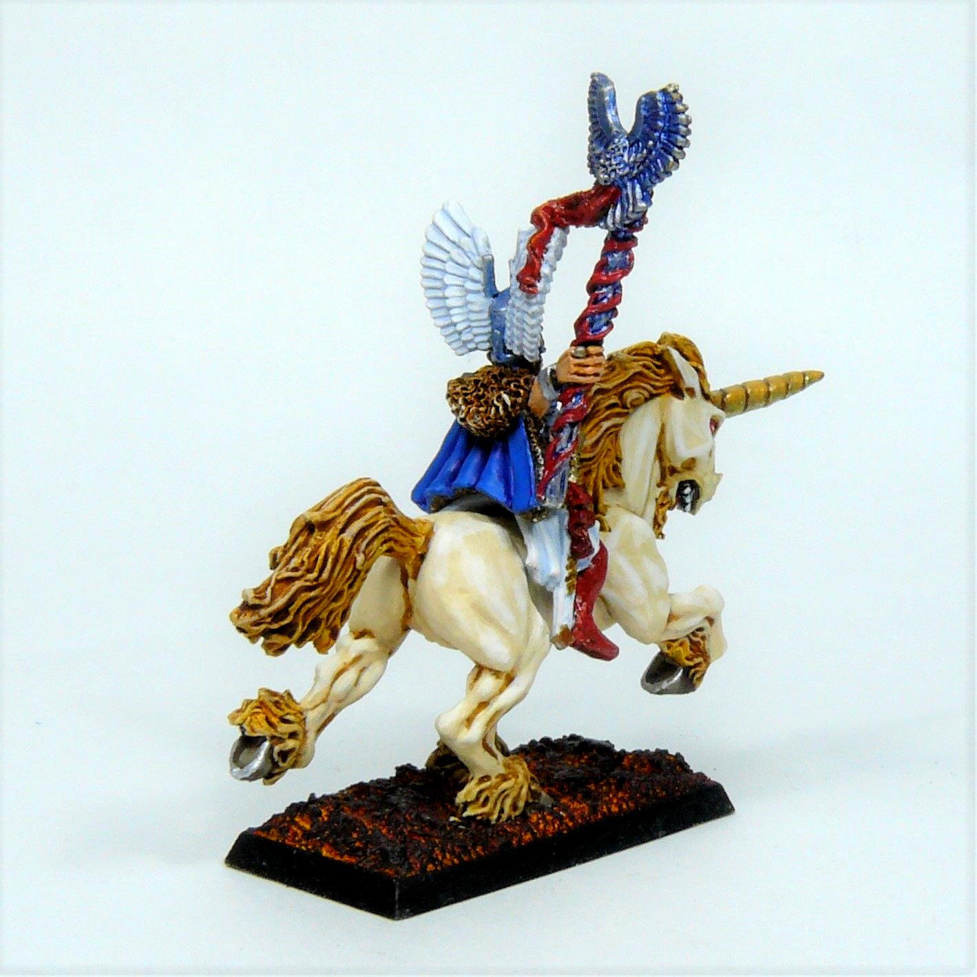 4th Edition, 5th Edition, High Elves, Mage, Marauder Miniatures, Unicorn, Warhammer Fantasy
