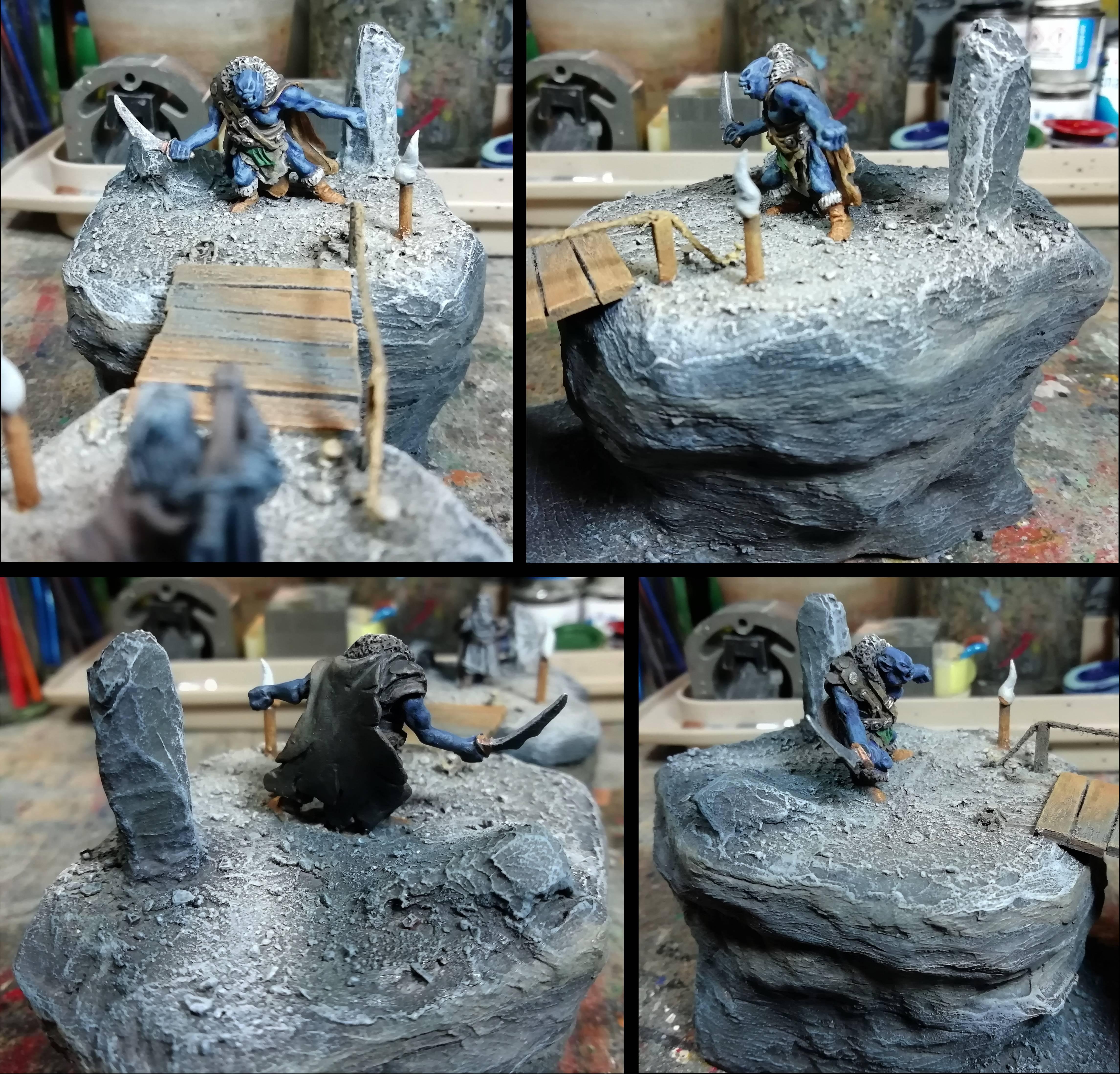 Goblin King and  Dwarf | Hobbit diorama pip 2