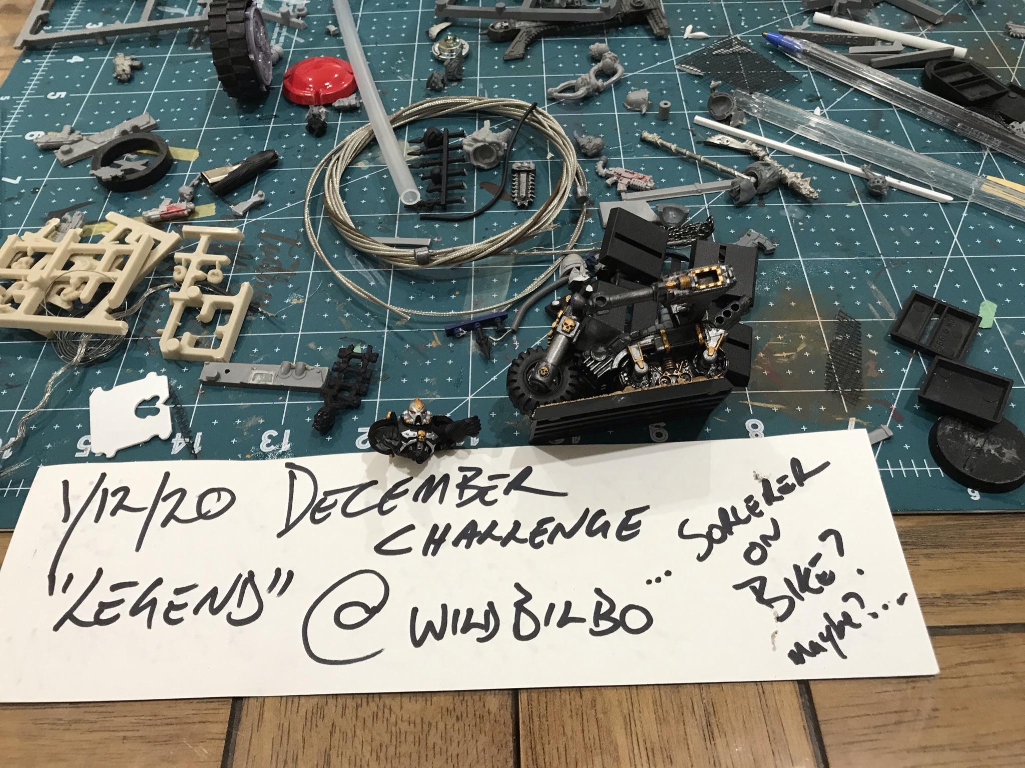 Bike, Chaos Space Marines, Conversion, Kitbash, Legend, Sorcerer