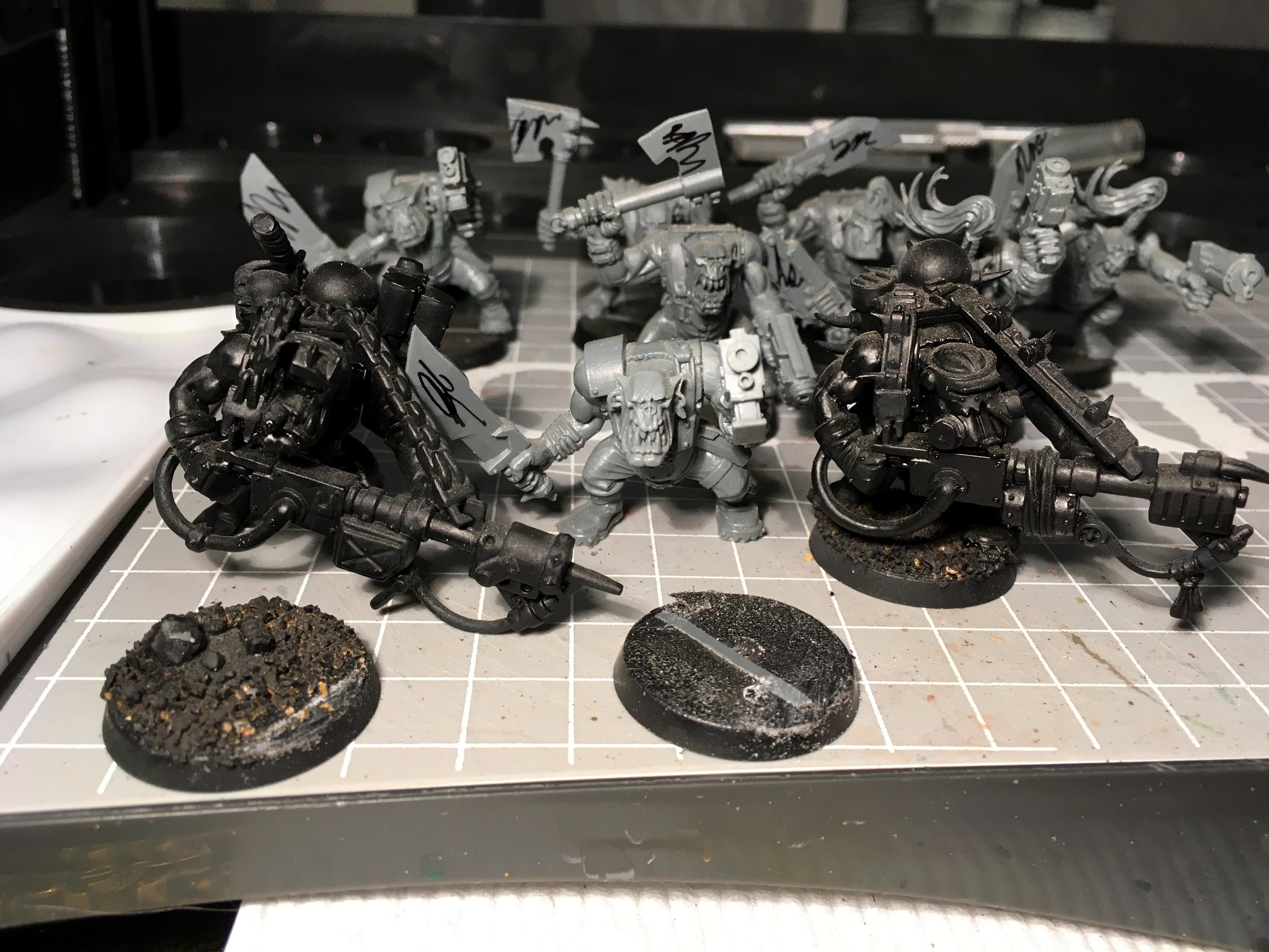 Kommando, Orks, Slugga, Warhammer 40,000, Work In Progress