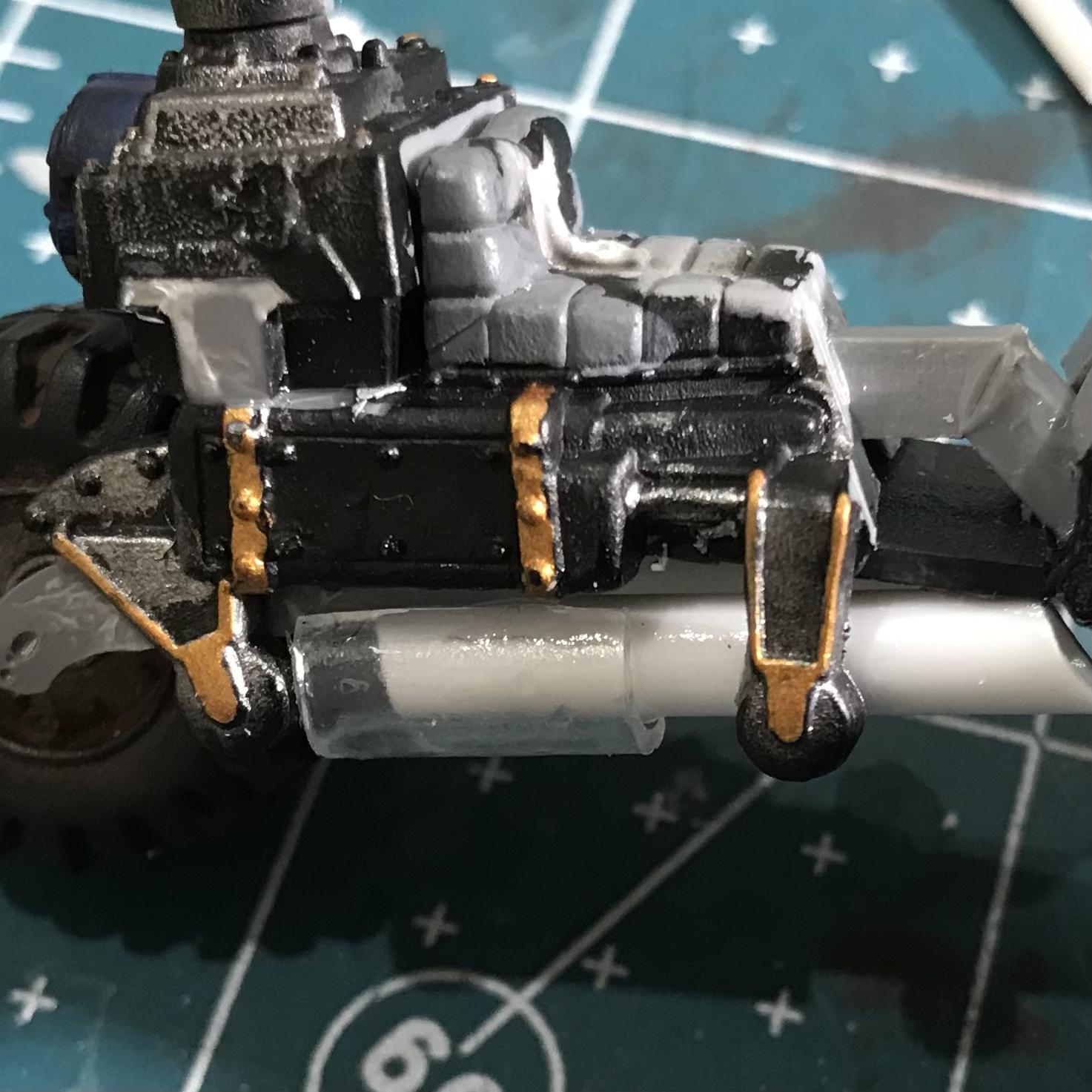 Backpack, Bike, Conversion, Iron Warriors, Kitbashed, Legen, Sorcerer