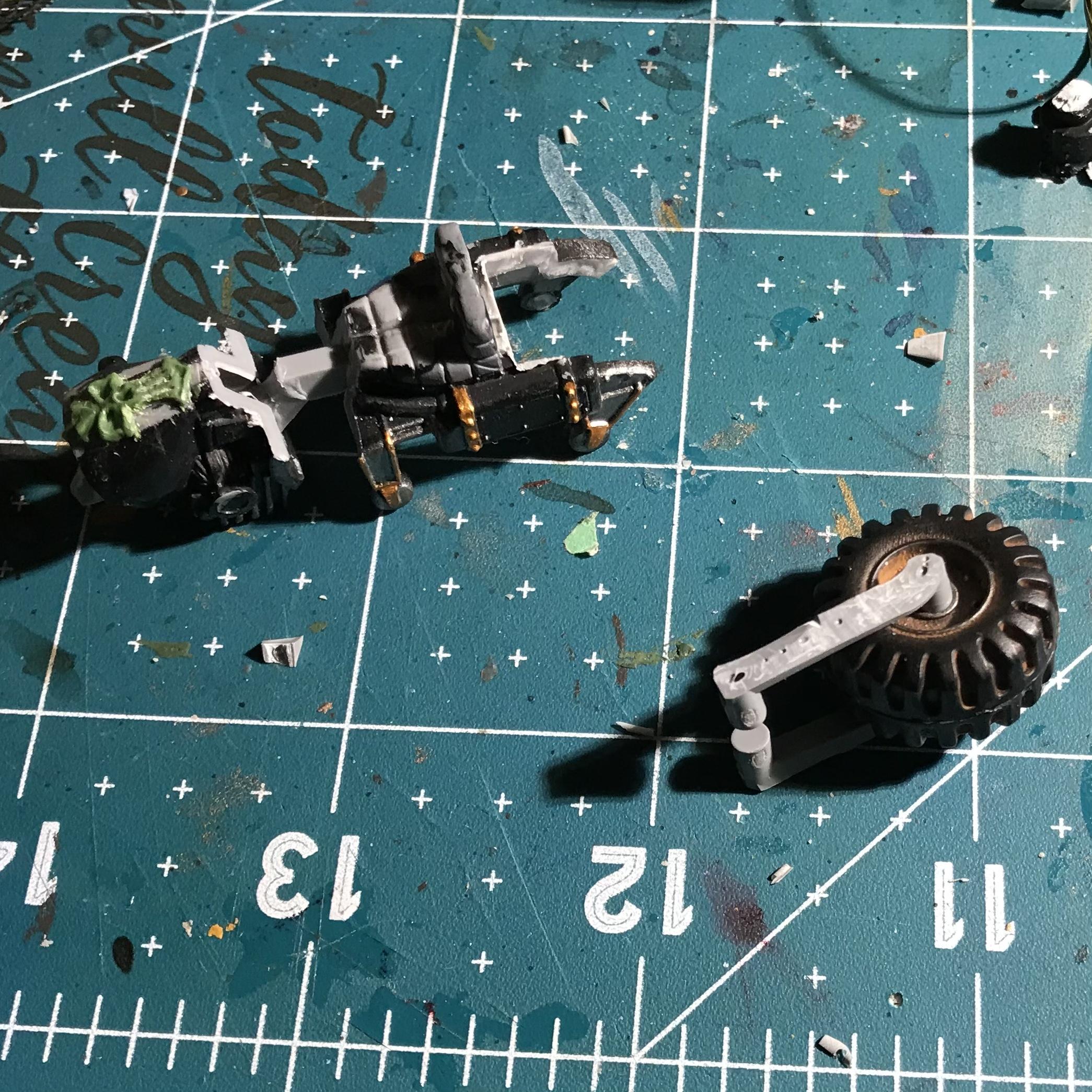 Backpack, Bike, Conversion, Iron Warriors, Kitbashed, Legen, Sorcerer
