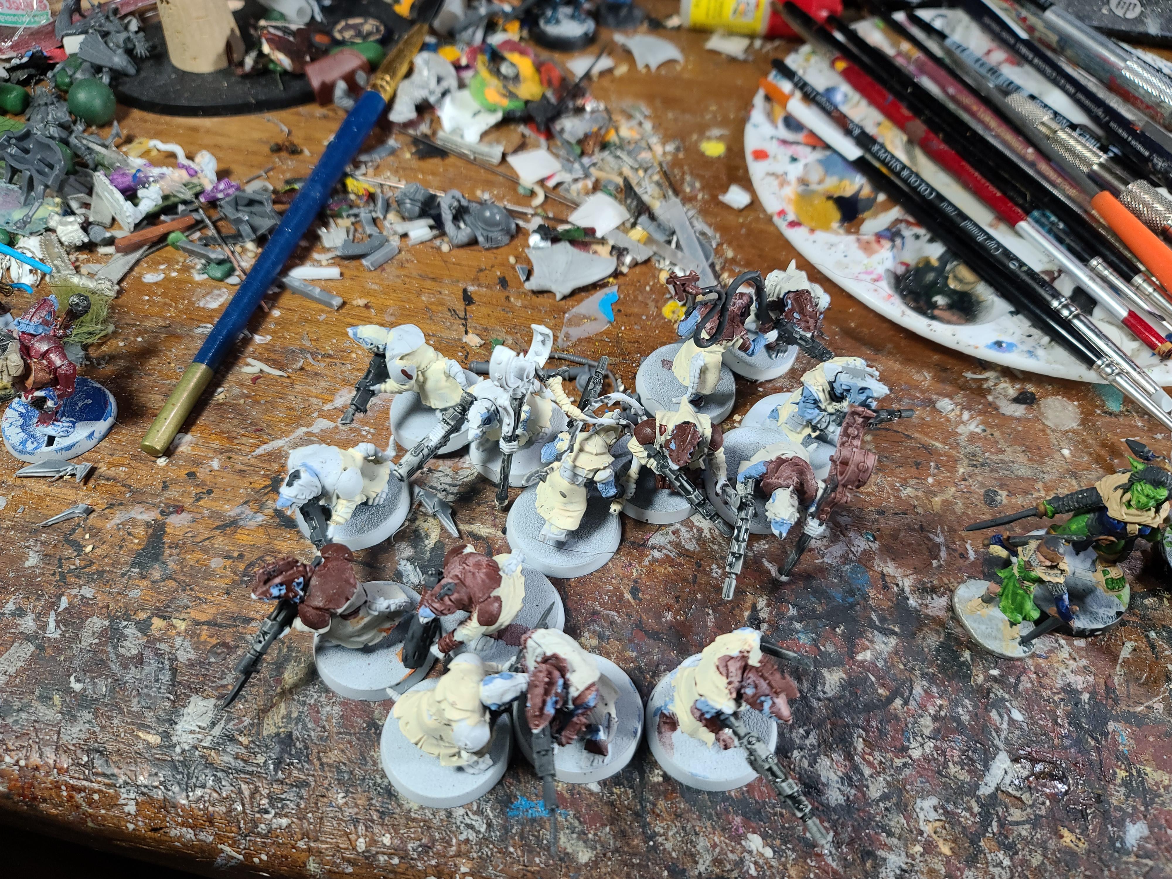 Citadel Miniatures, Games Workshop, Imperial Guard, Ratlings With Gatlings, Rats, Warhammer 40,000, Warhammer Fantasy