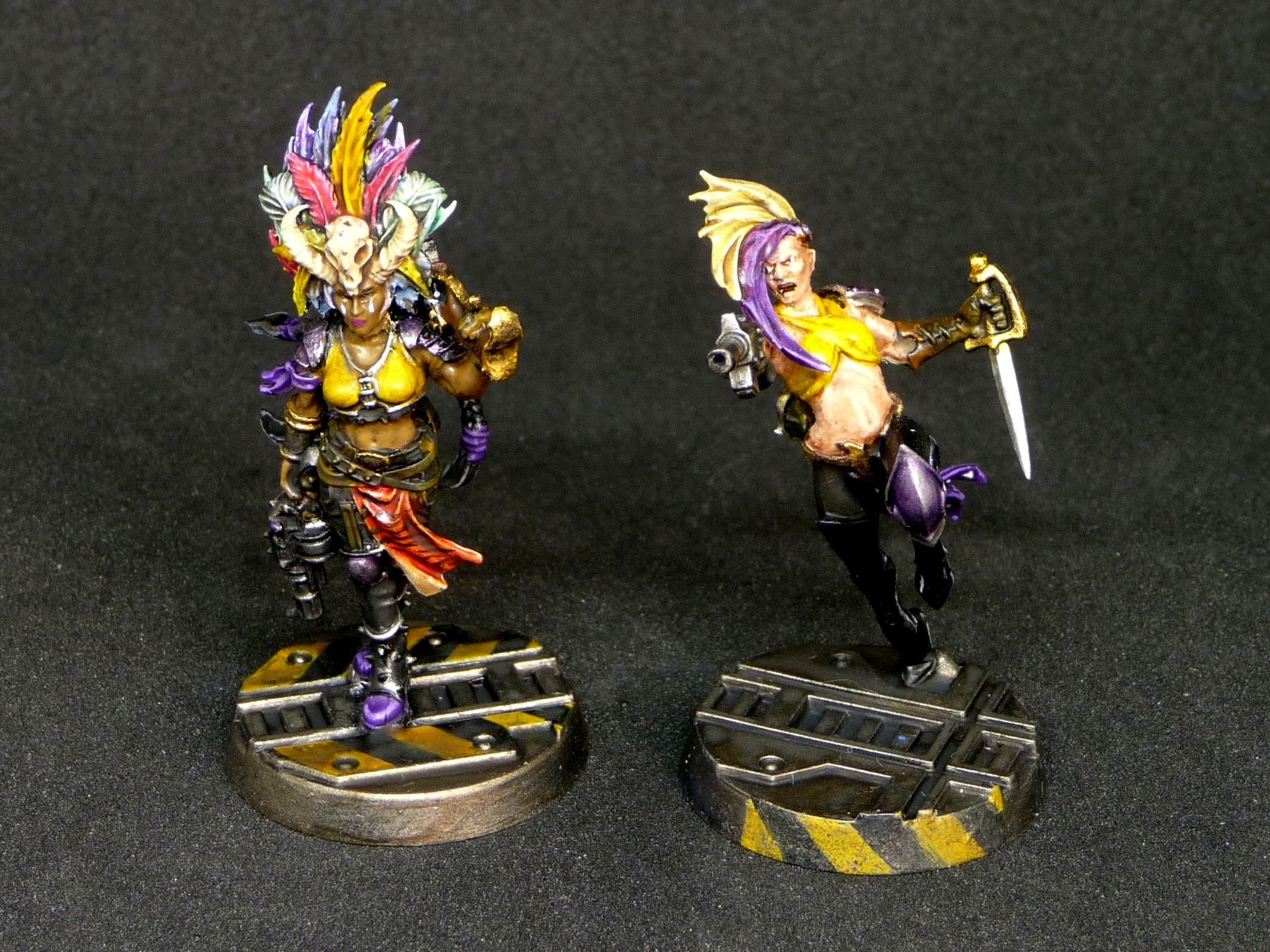 Escher, Kria The Huntress, Necromunda, Witch Aelf Conversion