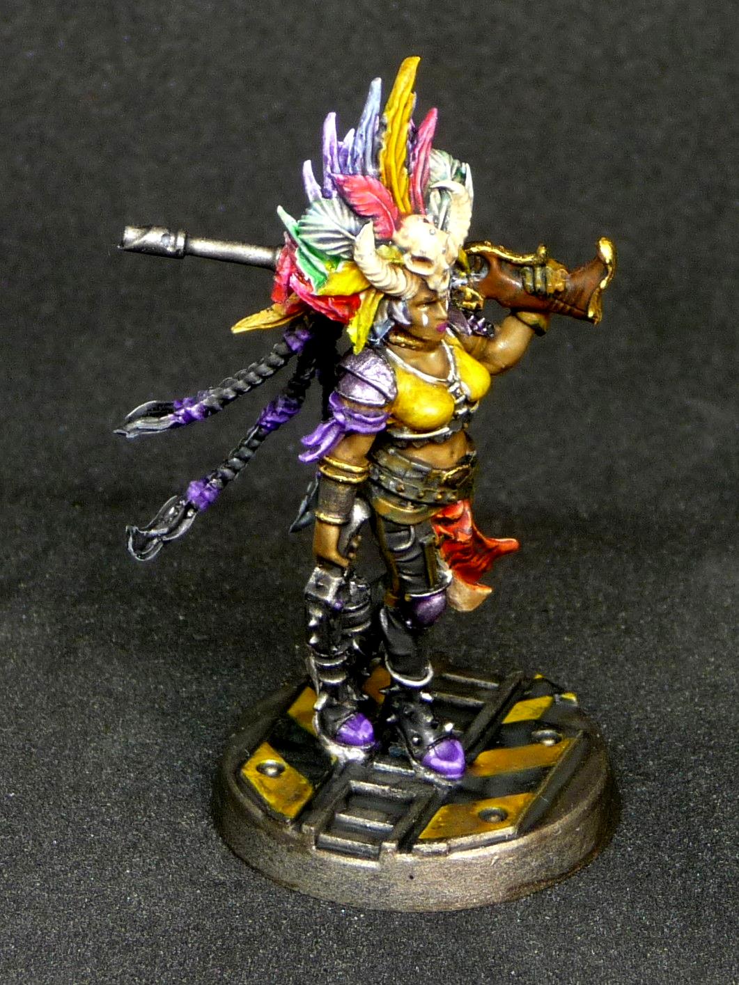 Escher, Necromunda, Kria the Huntress, Forgeworld Hired Gun