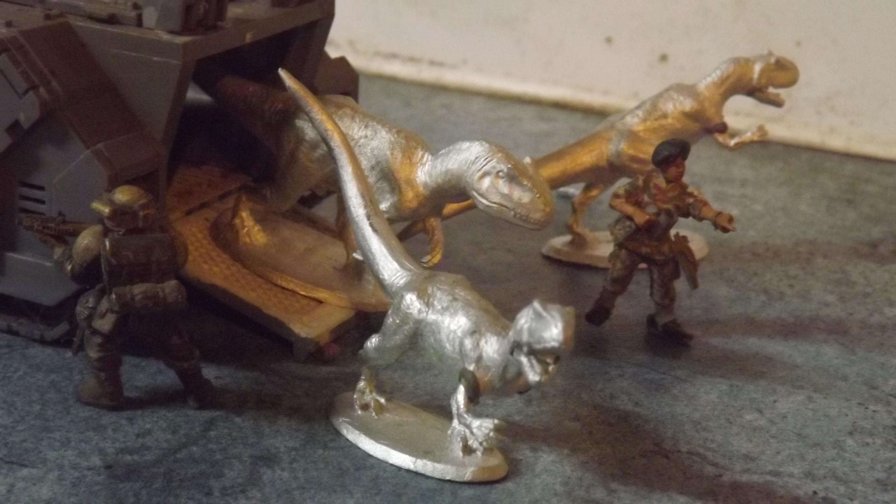 Allosaurs, Attack, Attack Dinosaur, Dinosaurs, Dwarves, Khurusan Miniatures, Tactical Dinosaur, Therapod, Working Dinosaur