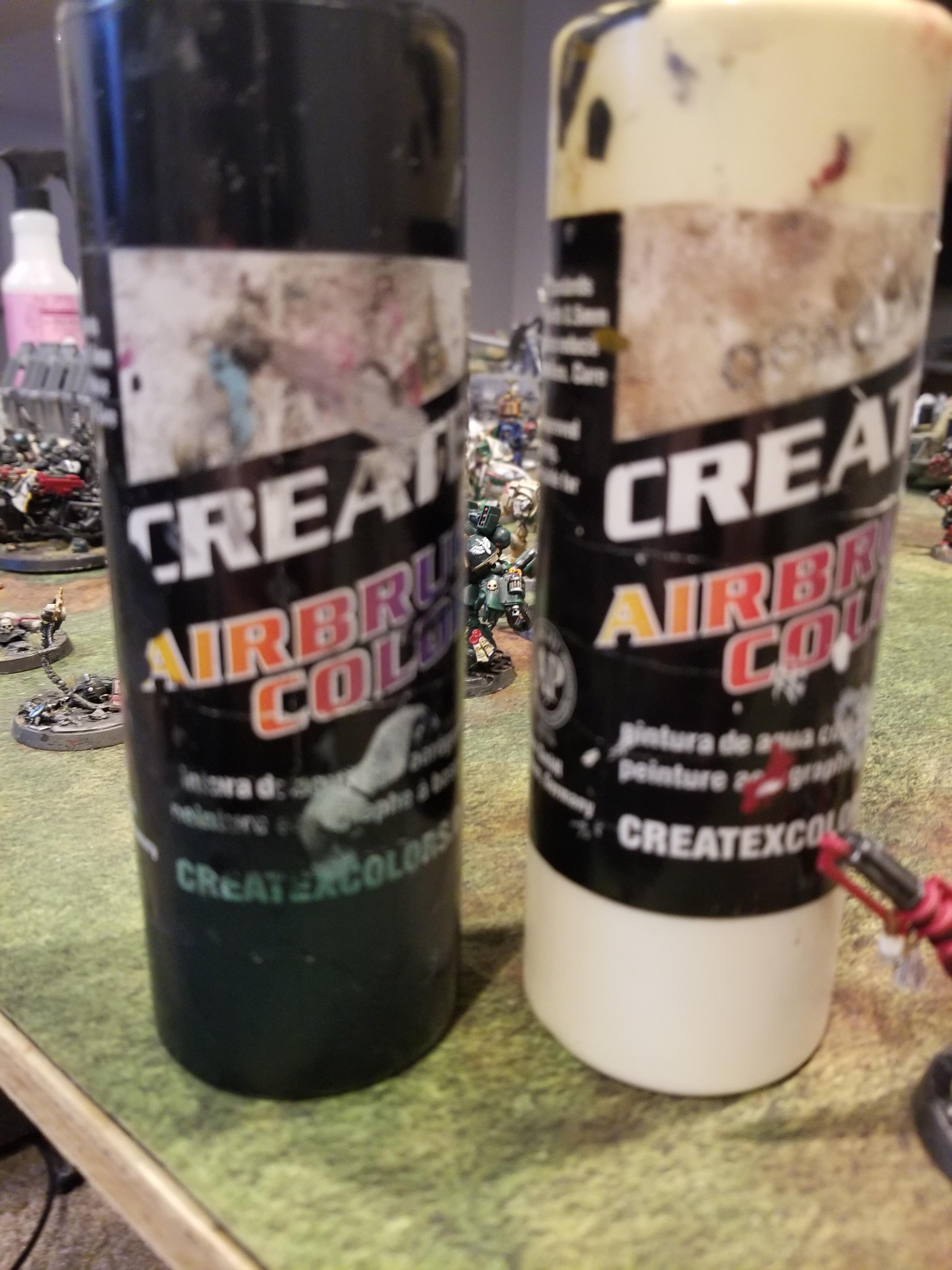 My white and black paint