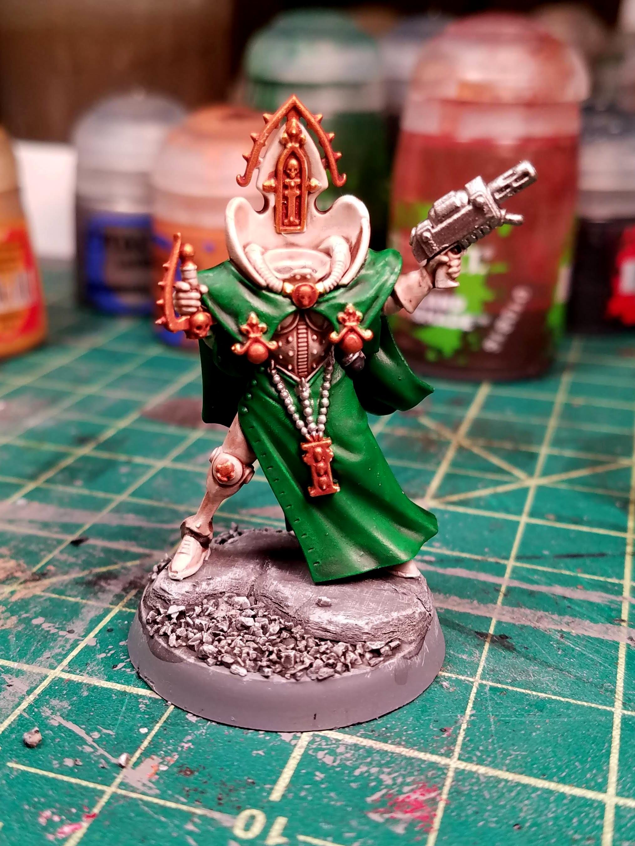 Moving forward on the Canoness... next to mount the sword and head