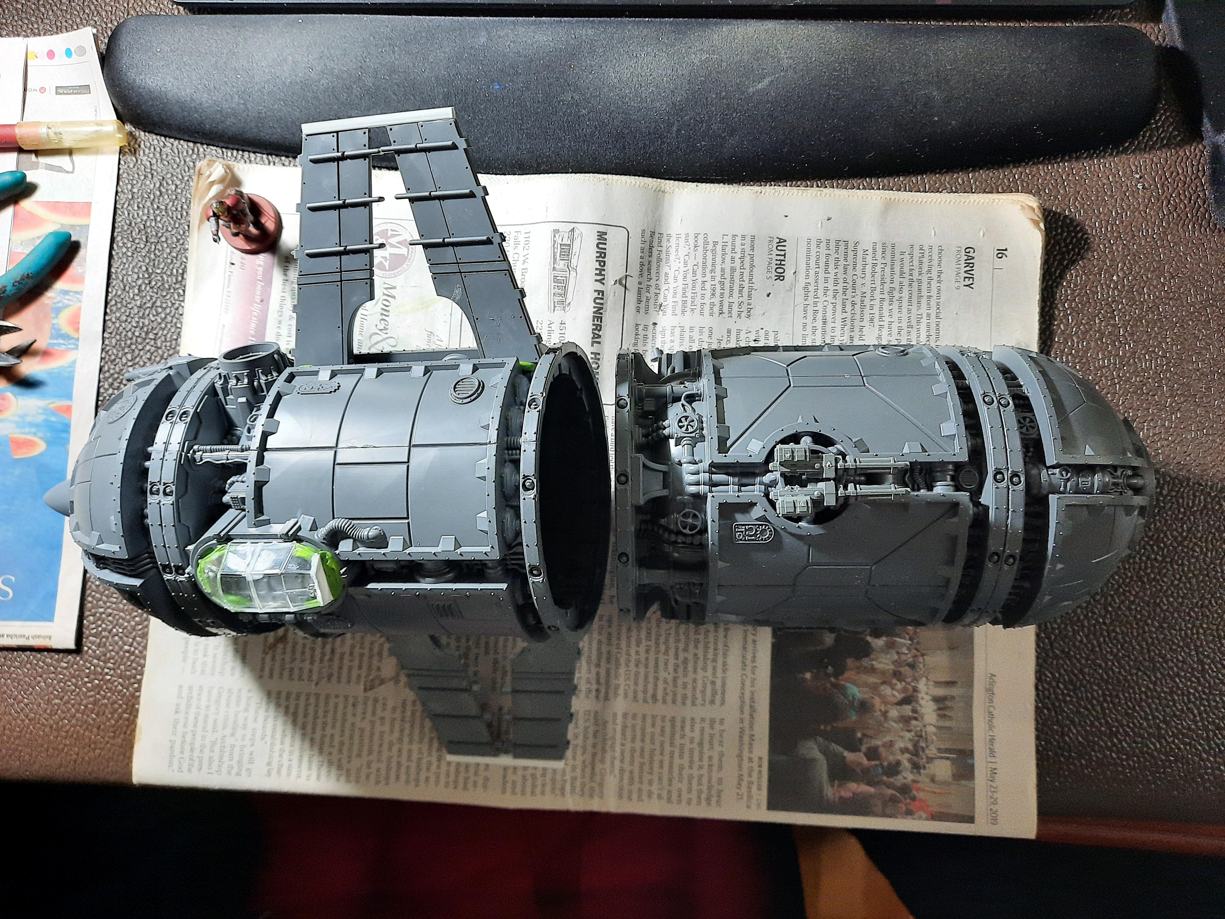 Conversion, Imperial Navy, Marauder Bomber, Scratch Build, Starhawk Bomber, War Rocket, Work In Progress, Zone Mortalis