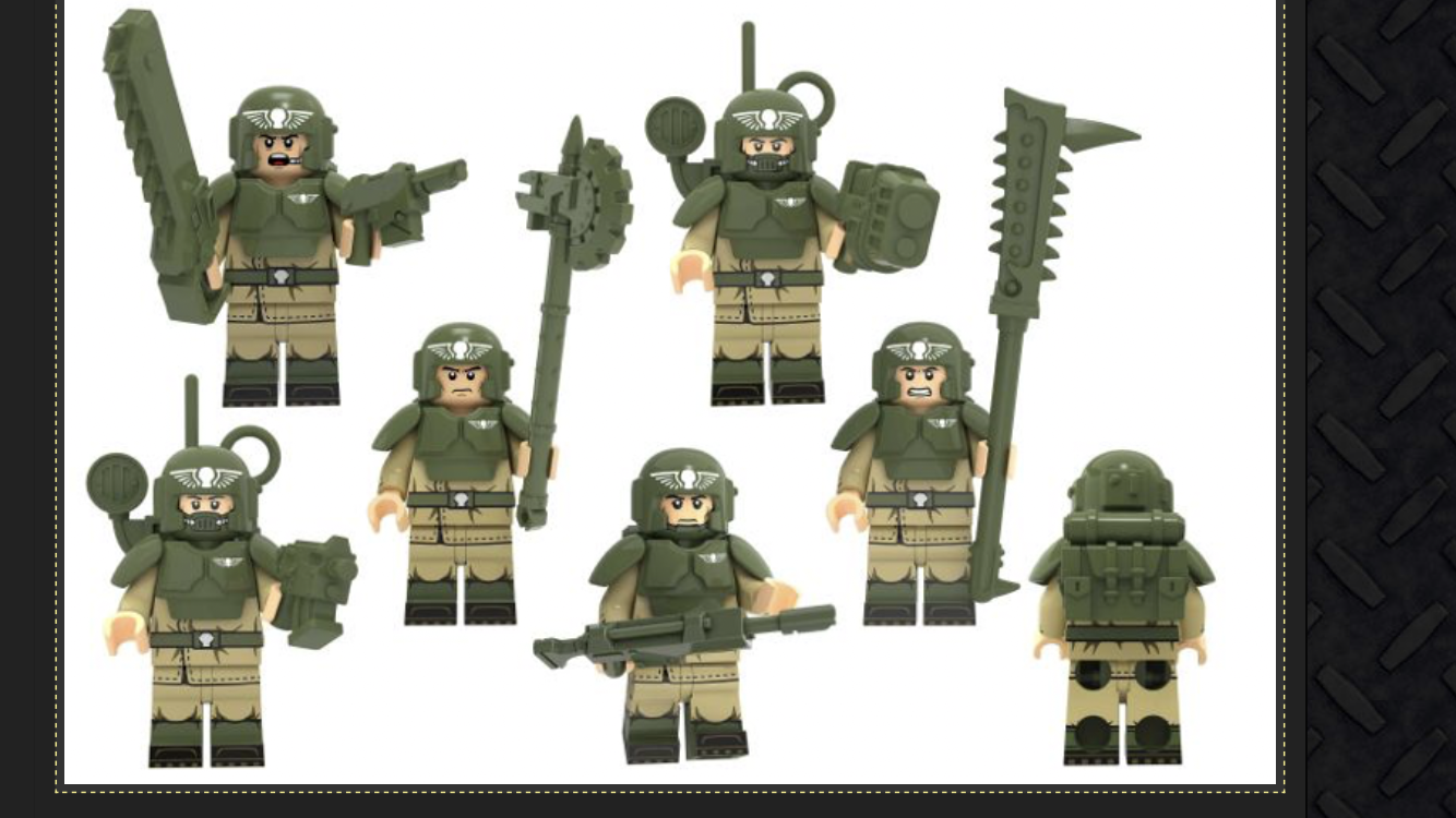 Astra Militarum, Cadians, Imperial Guard, Lego, Toy