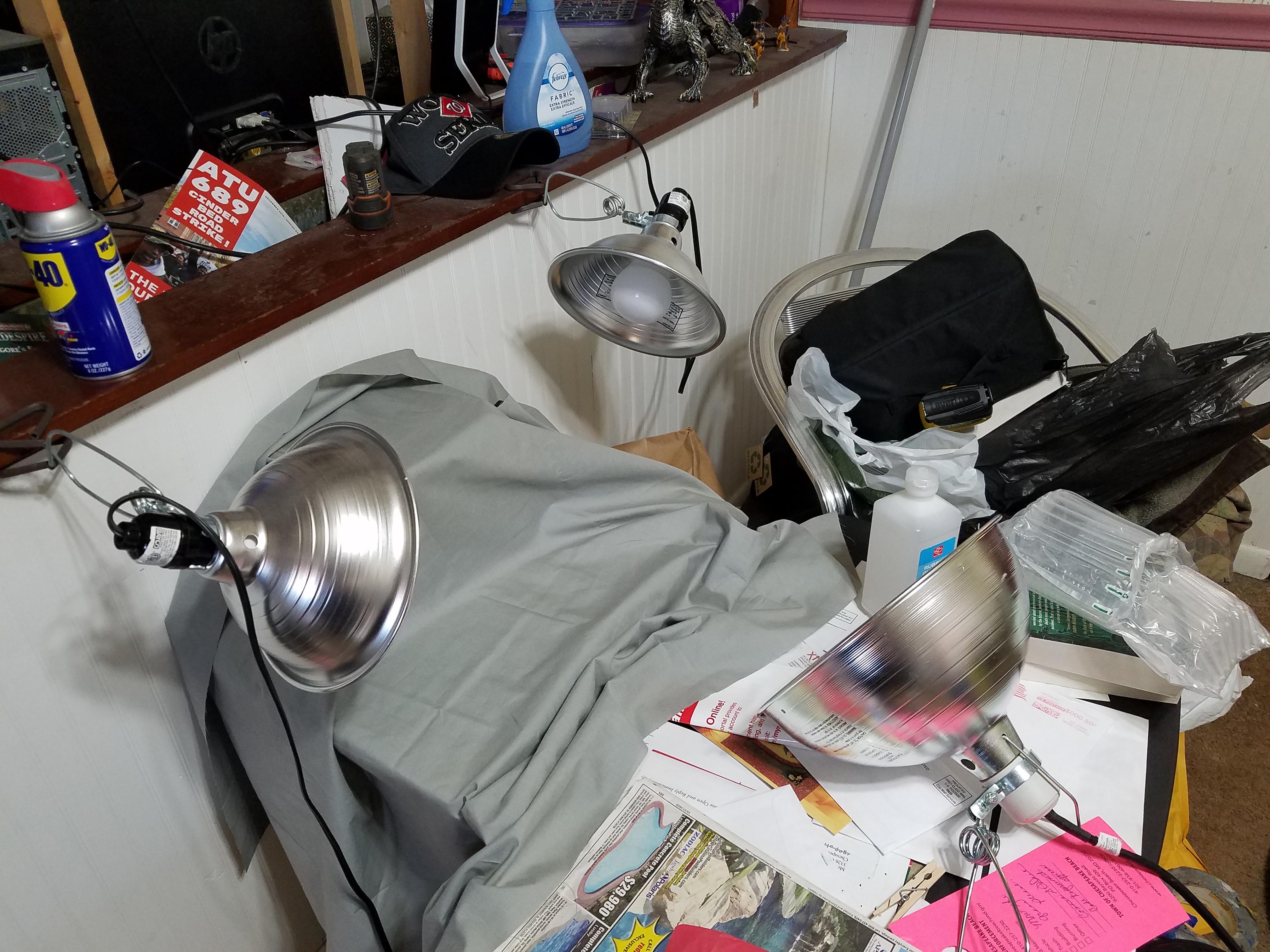 Light Box, Photo Setup, Total Mess