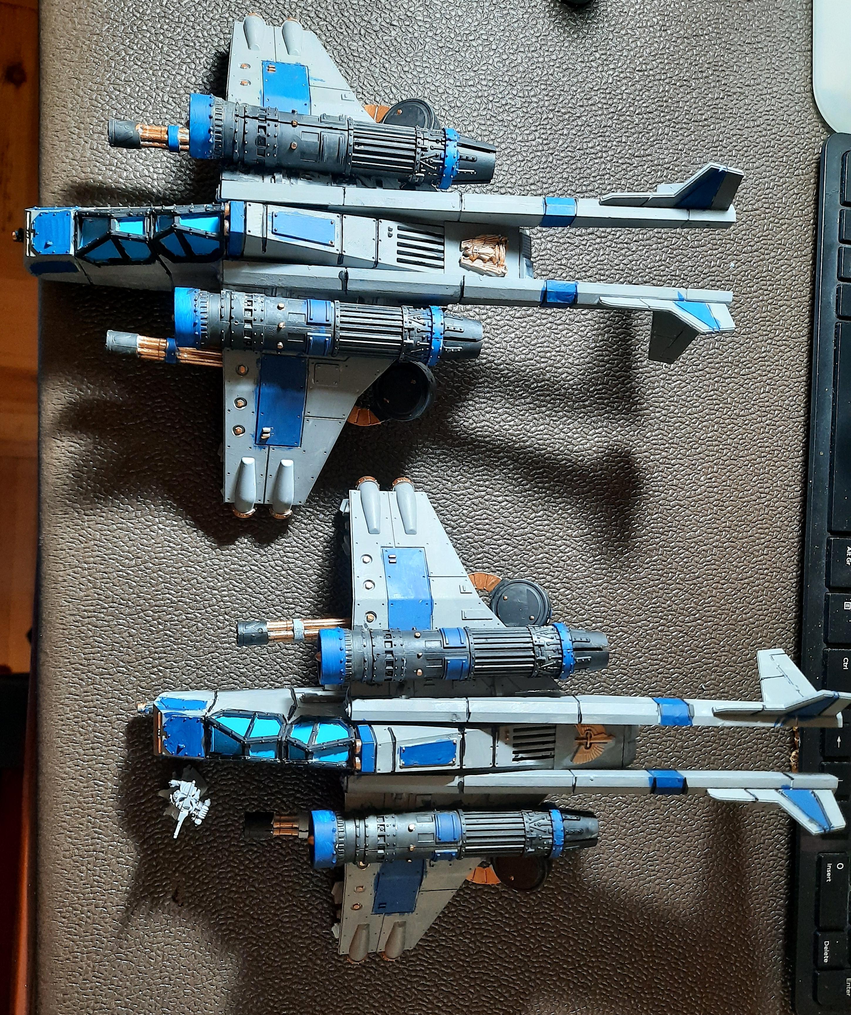 Adeptus Arbites, Kitbash, Punisher Cannons, Valkyrie, Vulture