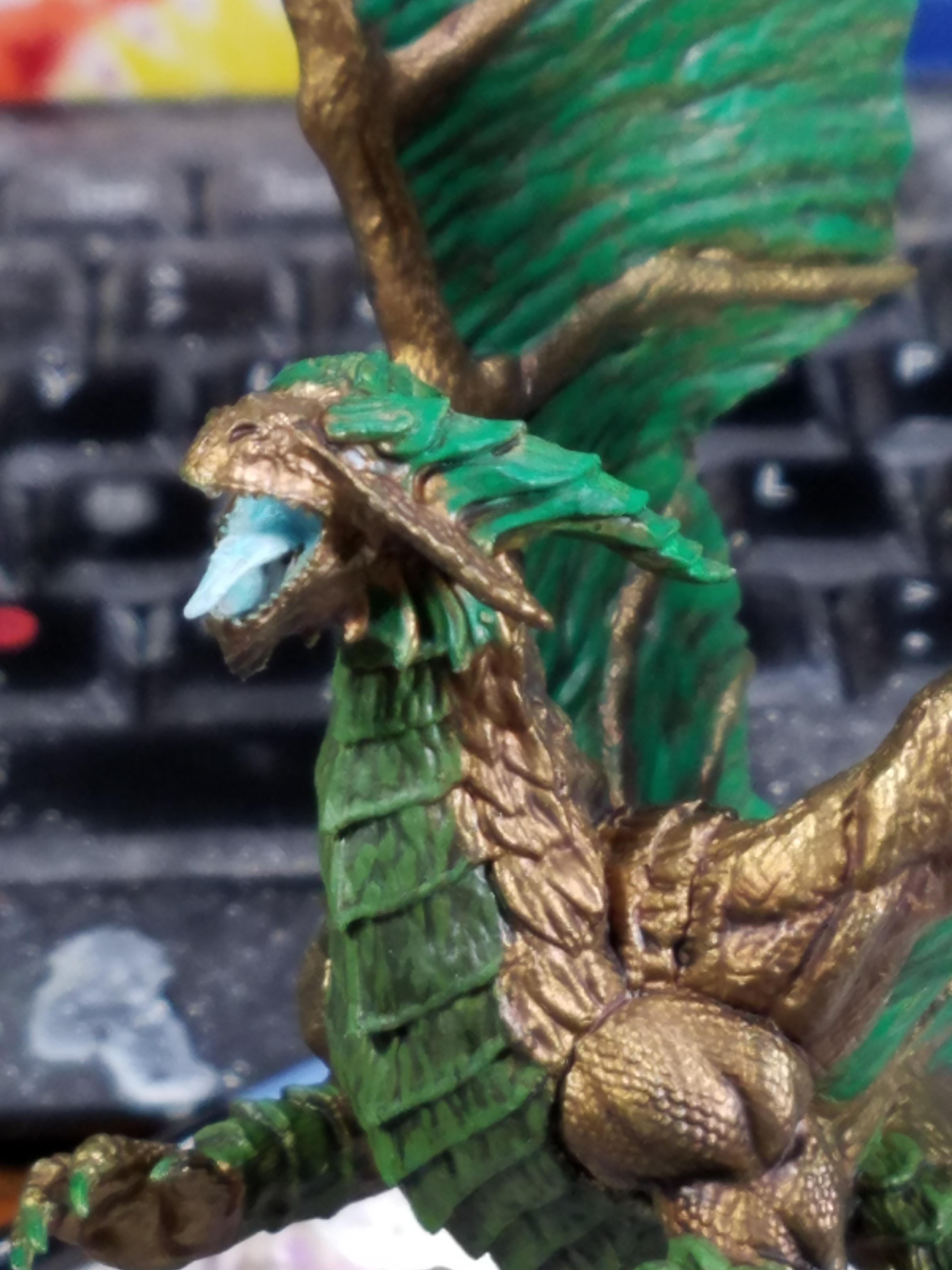 Copper Dragon, Deep Cuts, Dragon, Dungeons And Dragons, Nolozurs Marvelous Miniatures, Pvc, Wizkids