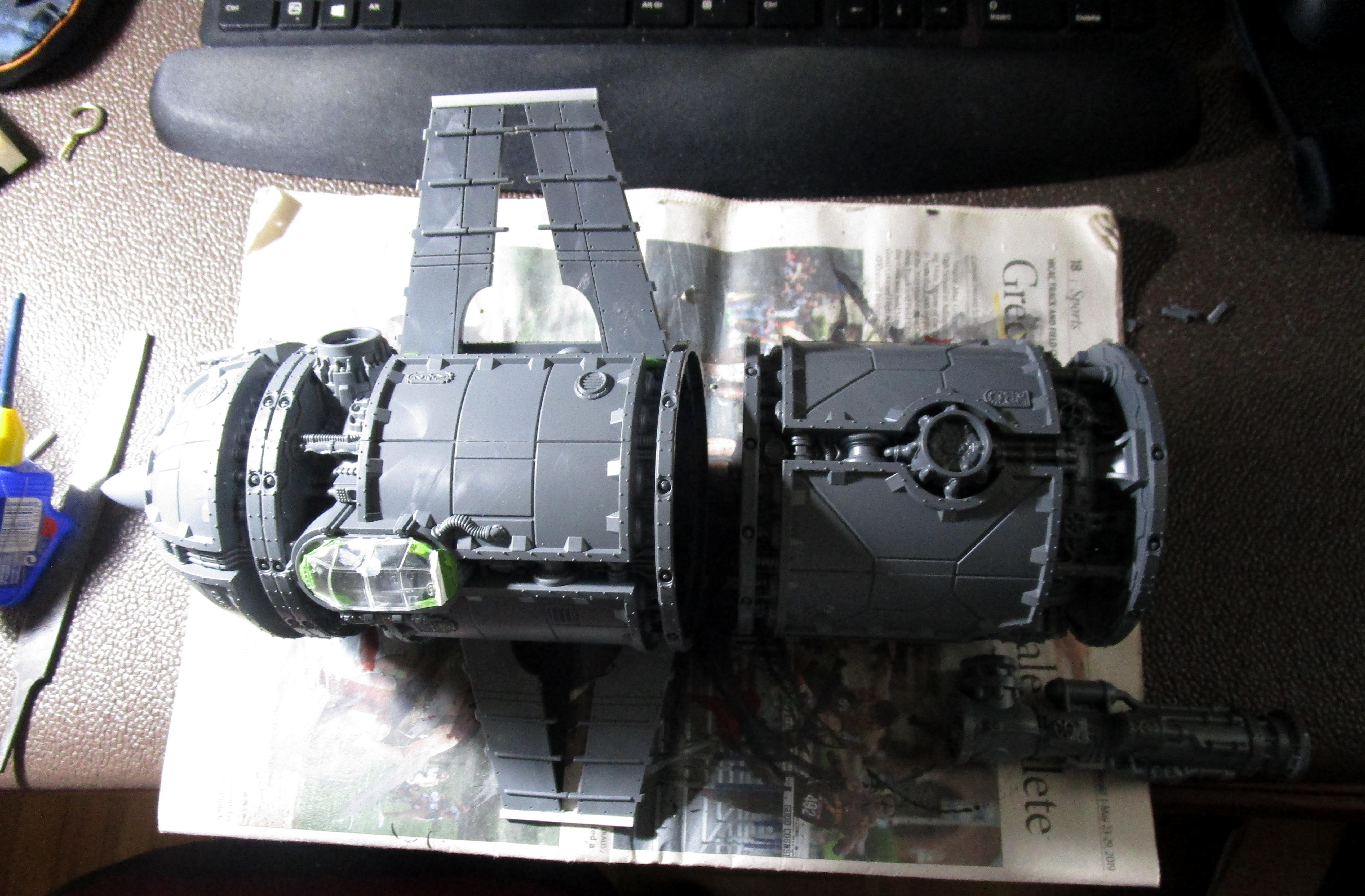 Conversion, Imperial Navy, Marauder Bomber, Scratch Build, Starhawk Bomber, War Rocket, Work In Progress, Zone Mortalis