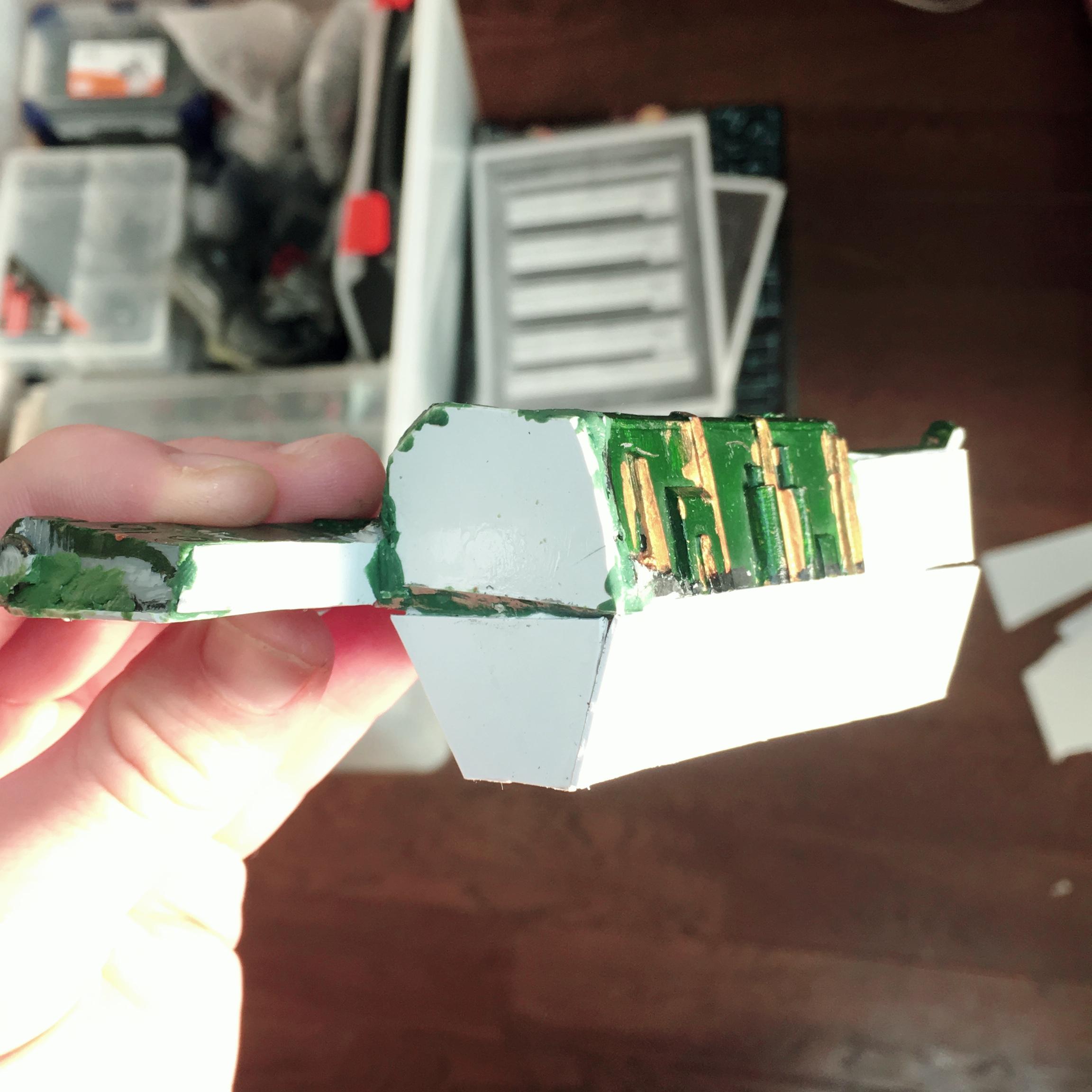 The right wing, minus rocket nozzle