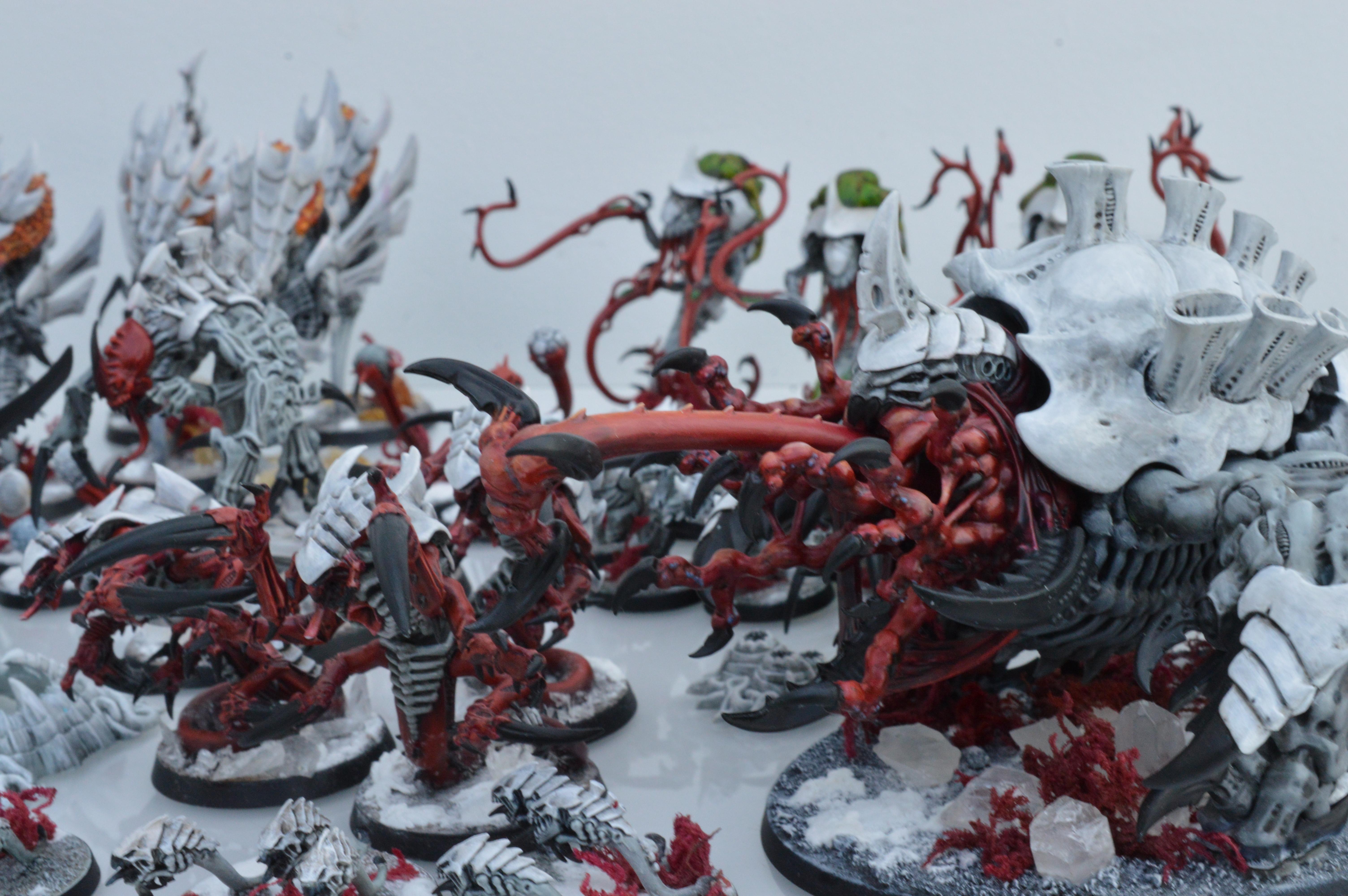 Black, Hive Fleet Typhon, Red, Tyranids, White