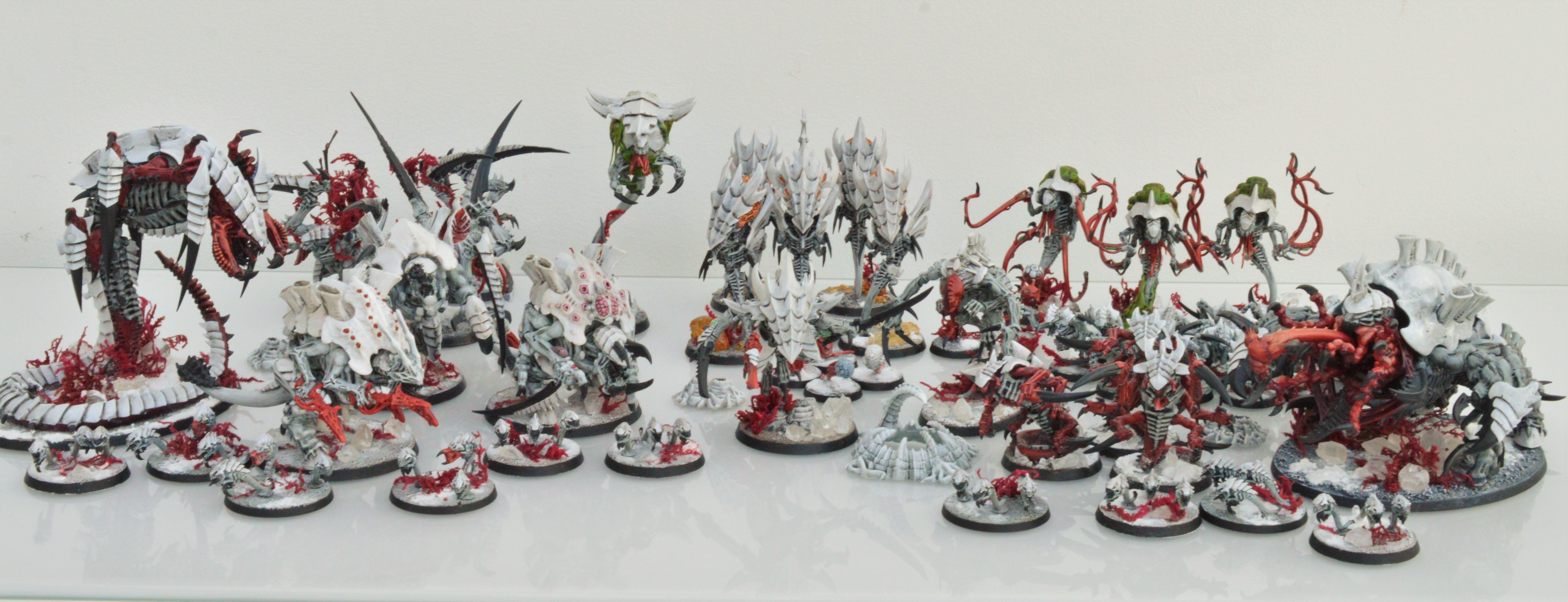 Black, Hive Fleet Typhon, Red, Tyranids, White