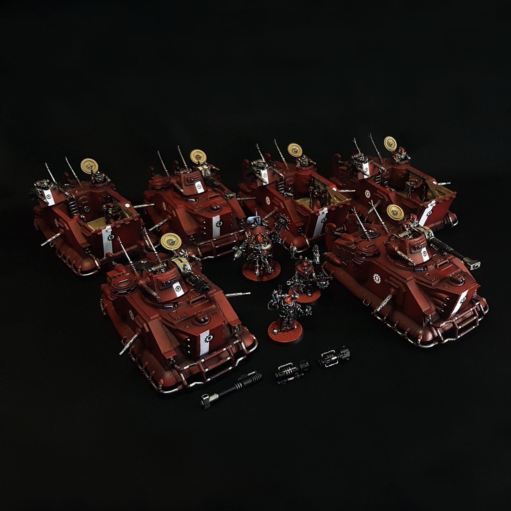 Adeptus Mechanicus, Mars, Skorpius Duneriders And Skorpius Disintegrators, Tech-priest Enginseer, Tech-priest Manipulus, Technoarchaeologist Daedalosus