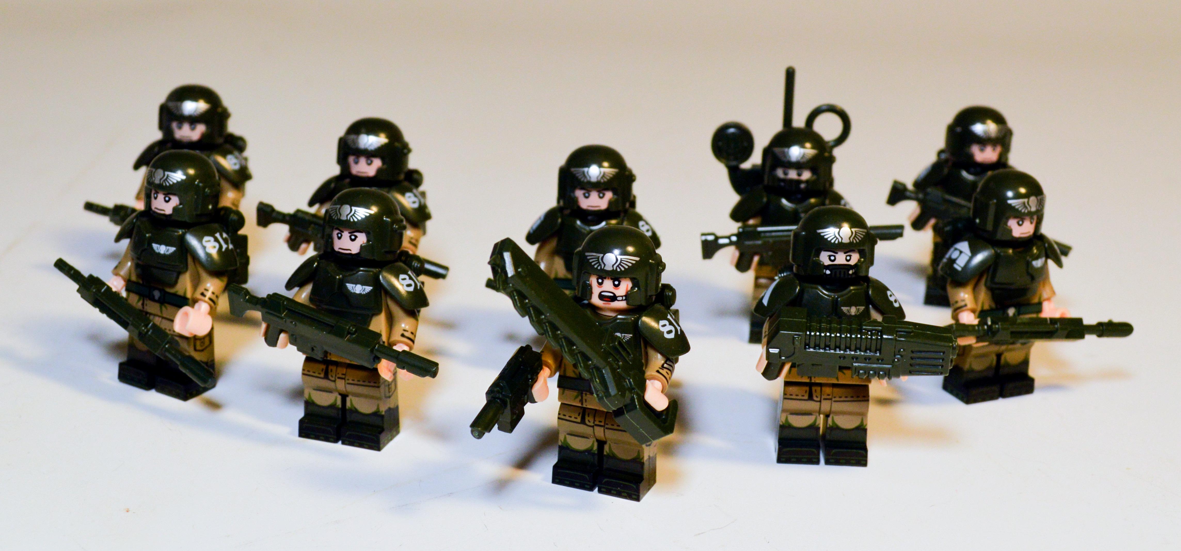 Astra Militarum, Cadians, Imperial Guard, Lego - Cadian Infantry Squad ...