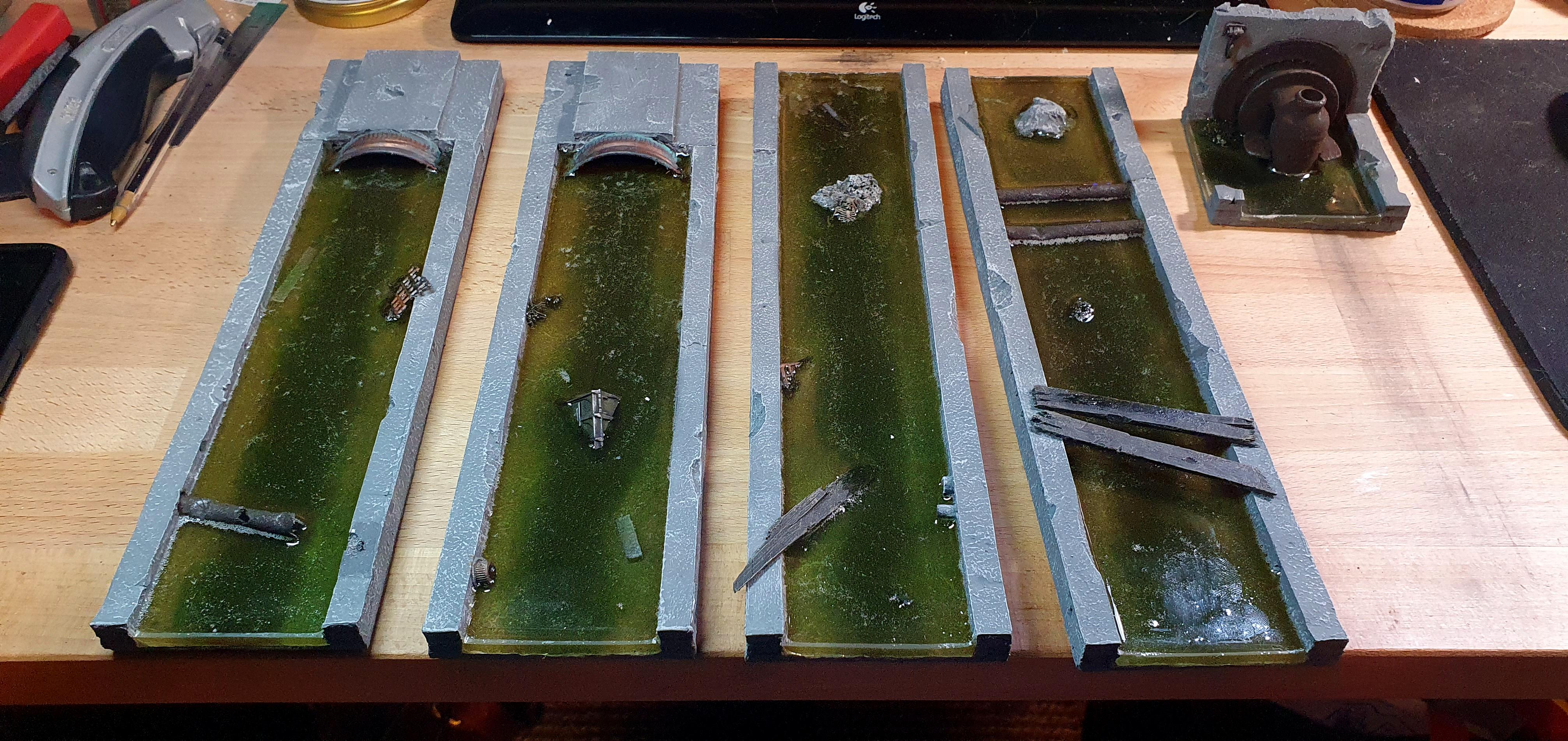 Cities Of Death, Epoxy, Necromunda, Resin, River, Terrain, Toxic, Urban, Warhammer 40,000