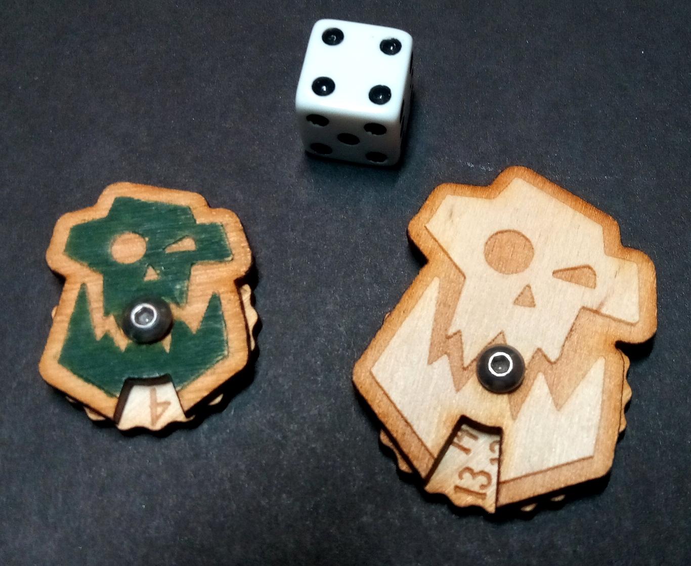 Wound/point tracking dials
