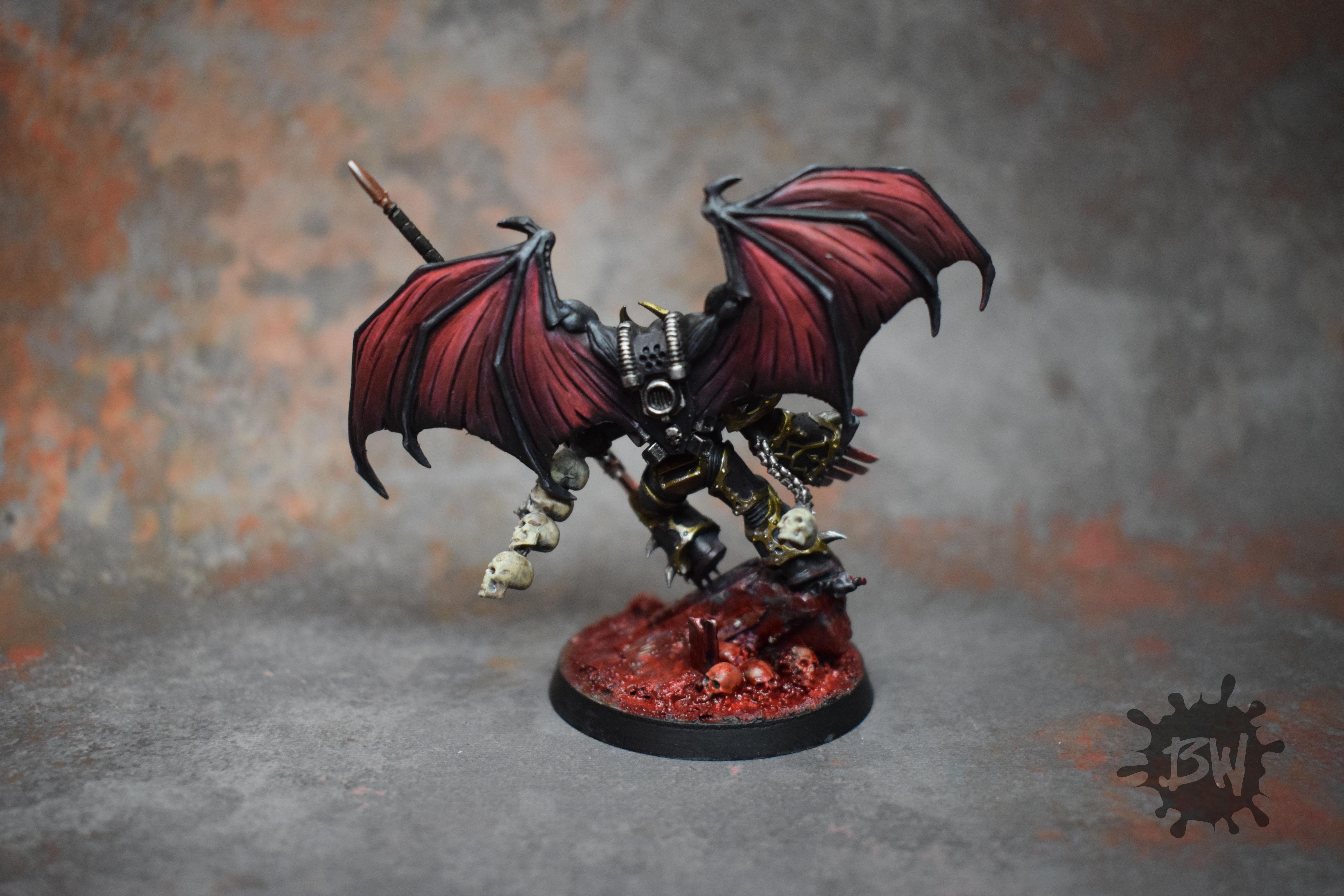 Bw, Chaos, Chaos Lord, Games Workshop, Warhammer 40,000