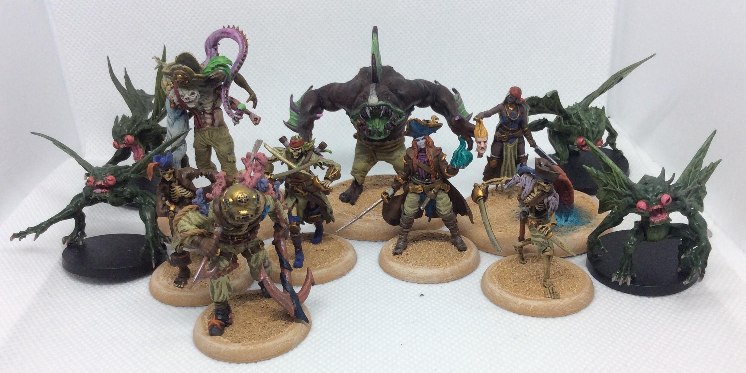 Diver, Malifaux, Pirate, Proxy, Resurrectionists, Skeletons, The Other Side, Undead, Wyrd, Yazari