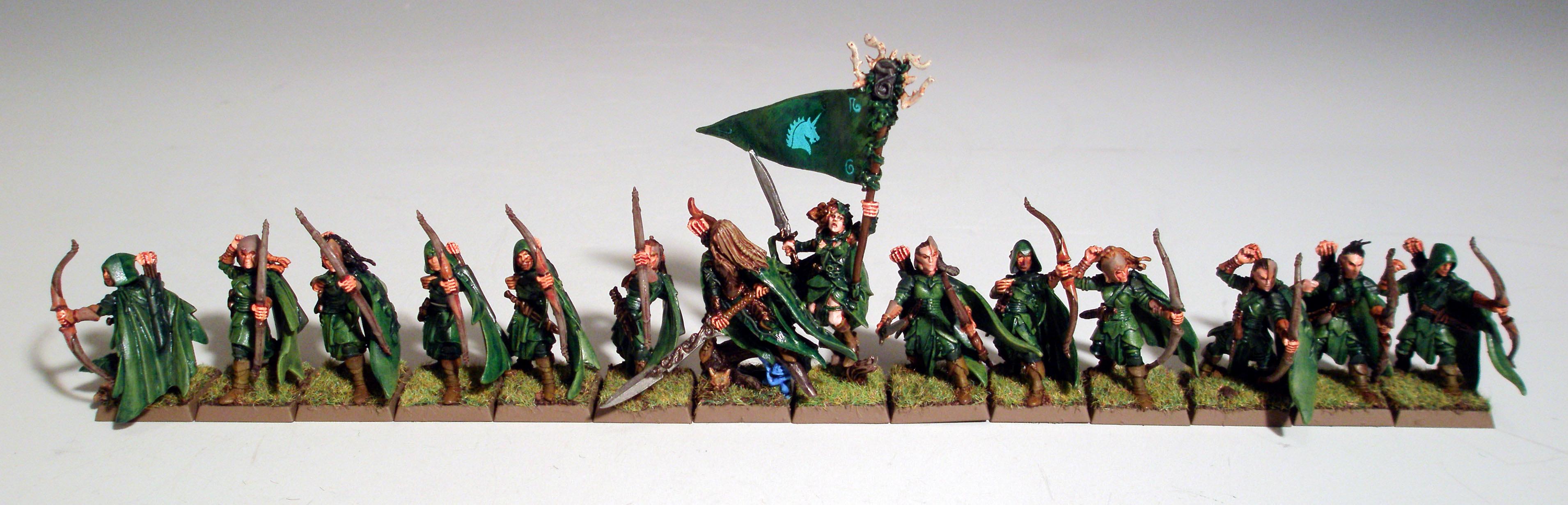 Glade Guard, Warhammer Fantasy, Wood Elf Highborn, Wood Elf Noble, Wood Elves
