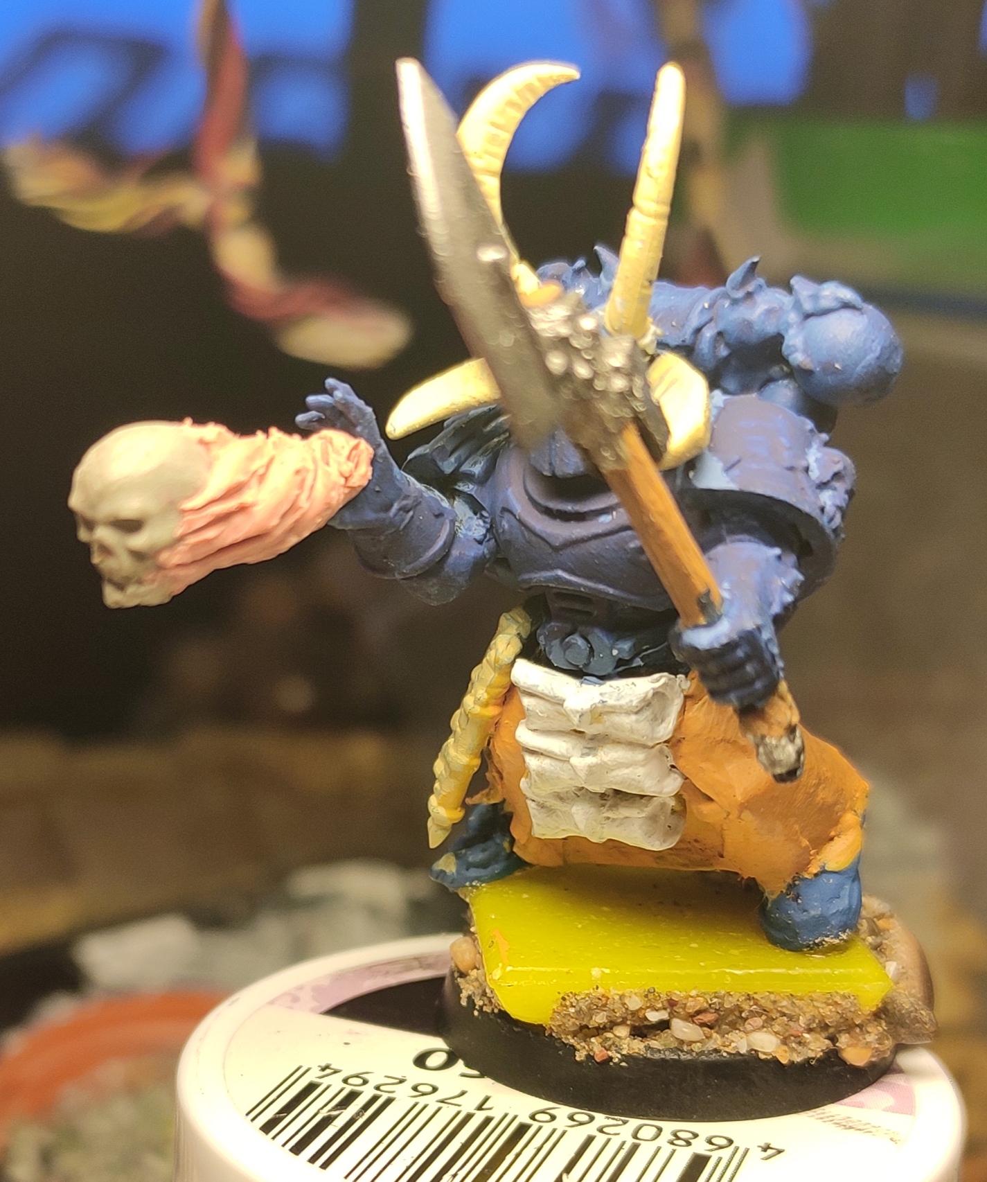 All Is Dust, Chaos, Chaos Space Marines, Conversion, Heresy, Heretic Astartes, Infantry, Khopesh, Magic, Sculpting, Sorcerer, Thousand Sons, Traitor Legions, Tzeentch, Warhammer 40,000, Work In Progress