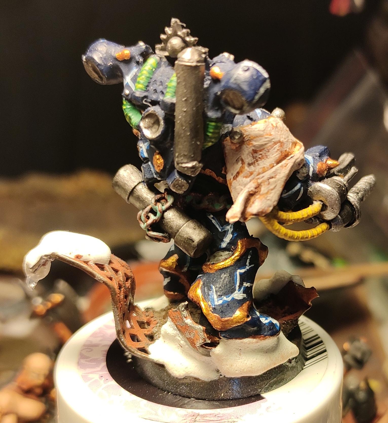 Apothecary, Ave Dominus Nox, Chaos, Chaos Space Marines, Chaos Undivided, Container, Conversion, Epoxy, First Claw, Flayed Skin, Heresy, Heretic Astartes, Infantry, Kitbash, Narthecium, Night Lords, Putty, Regiment, Snow, Traitor Legions, Trophy, Variel, Variel The Flayer, Warhammer 40,000
