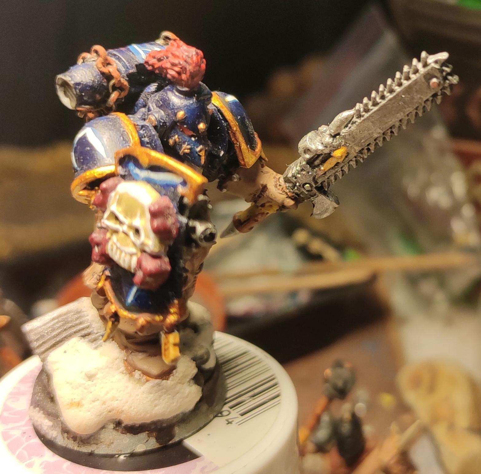 Ave Dominus Nox, Chainsword, Chaos, Chaos Space Marines, Chaos Undivided, Conversion, Eviscerator, First Claw, Heresy, Heretic Astartes, Infantry, Kitbash, Night Lords, Regiment, Snow, Traitor Legions, Trophy, Warhammer 40,000, Xarl