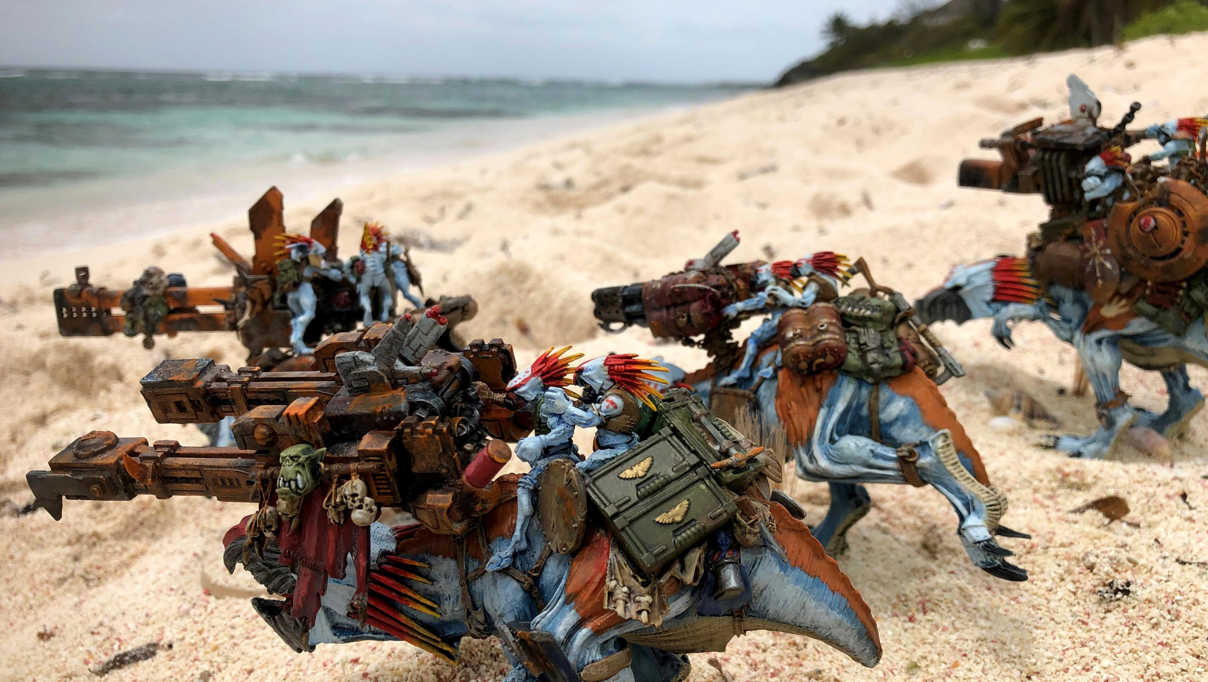 Battlefleet Gothic, Cavalry, Greater Knarloc, Knarloc, Kroot, Mercenary, Xenos