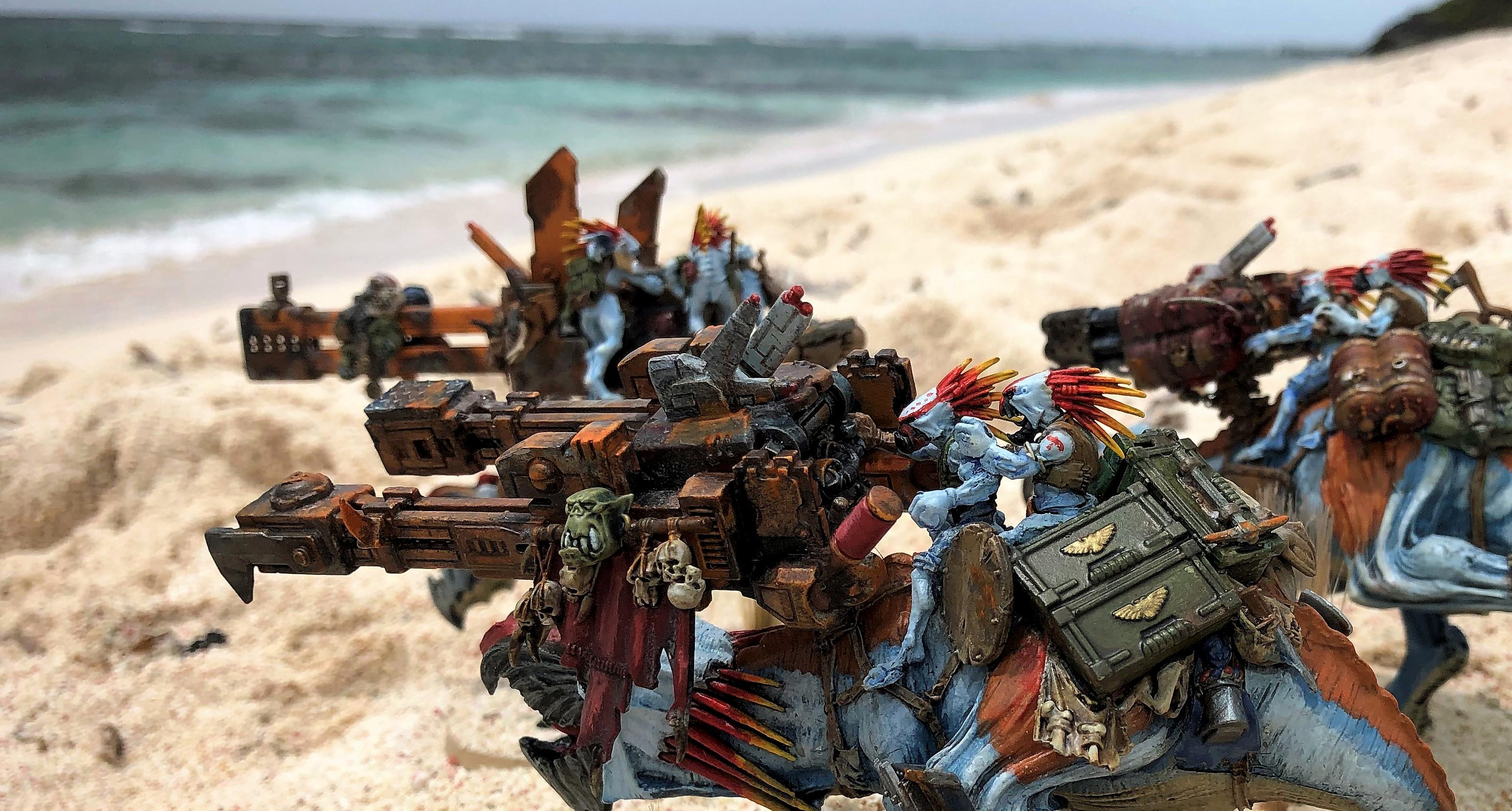 Battlefleet Gothic, Cavalry, Greater Knarloc, Knarloc, Kroot, Mercenary, Xenos