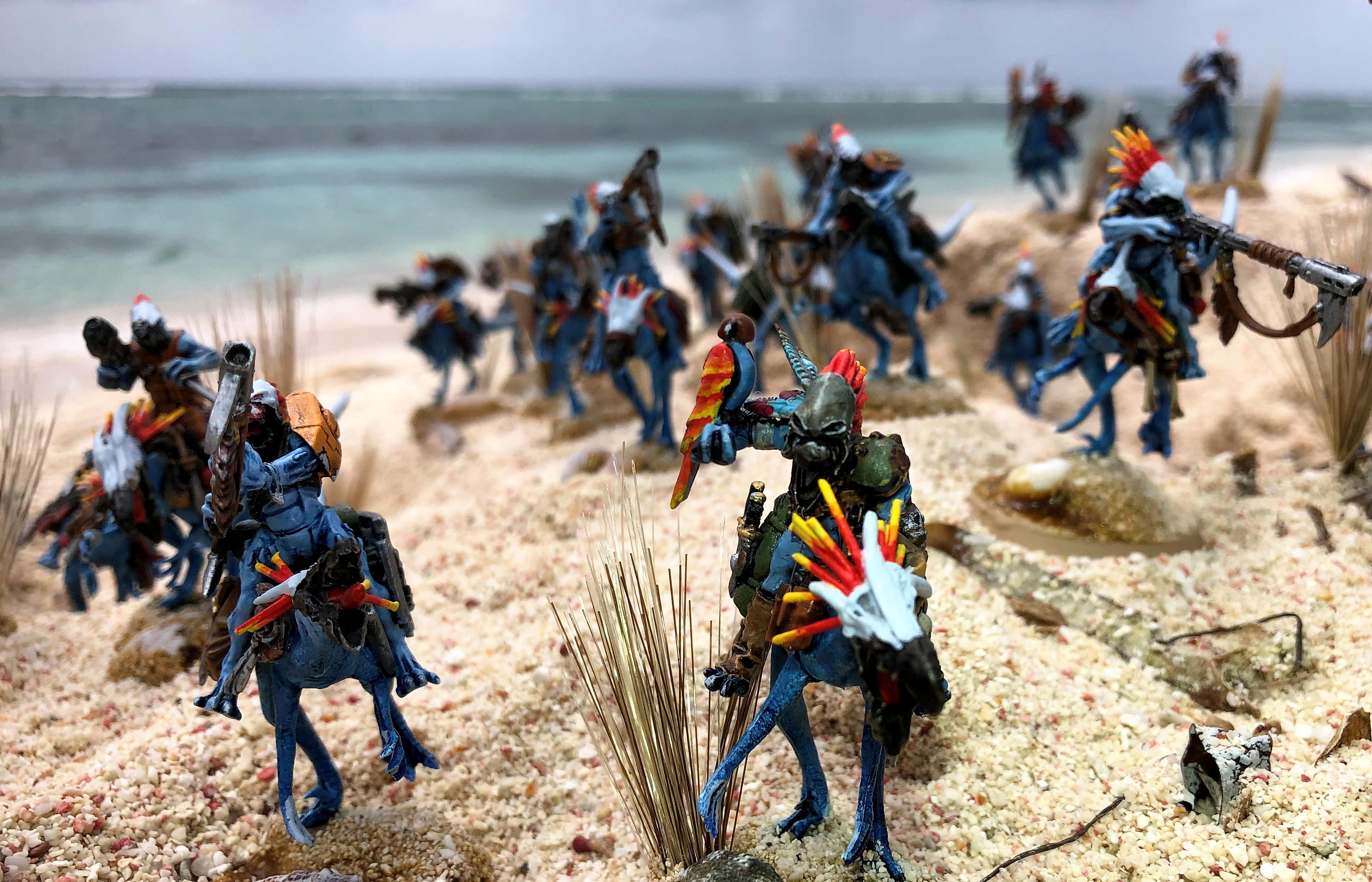 Battlefleet Gothic, Cavalry, Greater Knarloc, Knarloc, Kroot, Mercenary, Xenos
