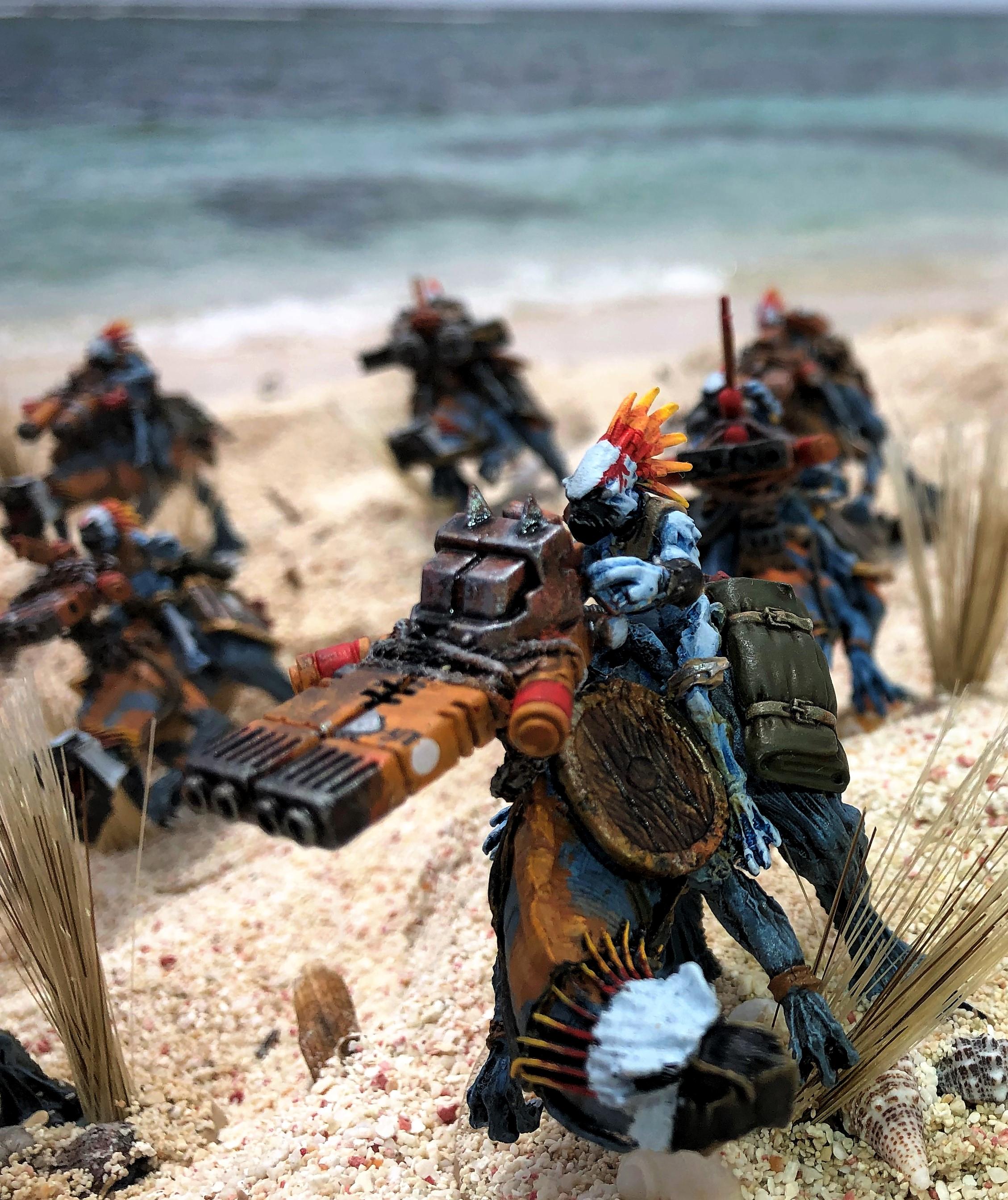 Battlefleet Gothic, Cavalry, Greater Knarloc, Knarloc, Kroot, Mercenary, Xenos