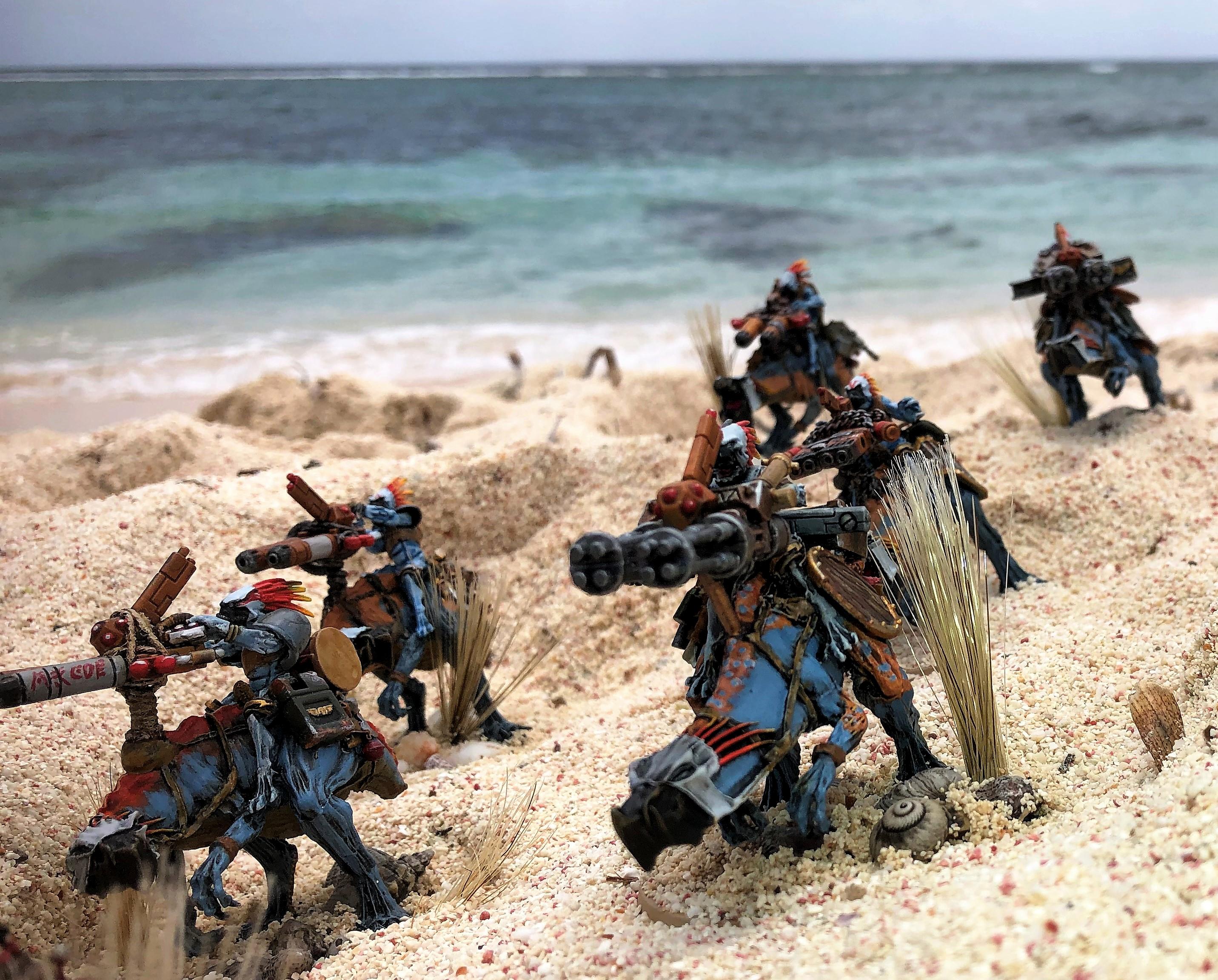 Battlefleet Gothic, Cavalry, Greater Knarloc, Knarloc, Kroot, Mercenary, Xenos