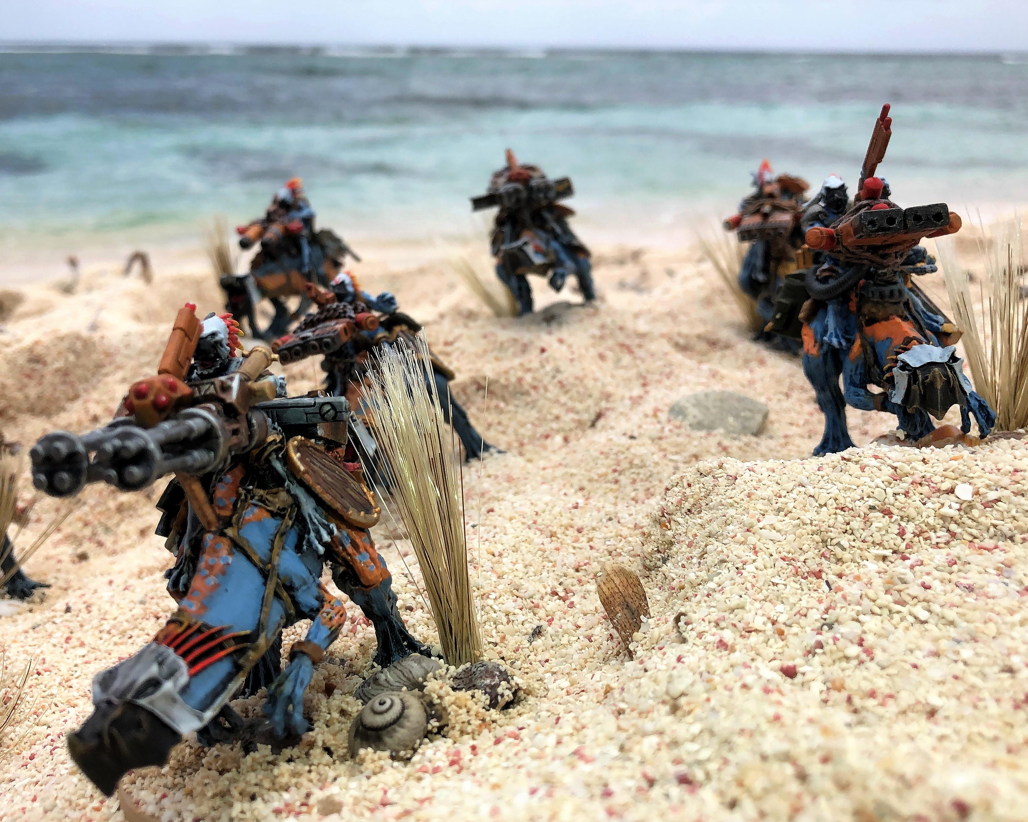 Battlefleet Gothic, Cavalry, Greater Knarloc, Knarloc, Kroot, Mercenary, Xenos