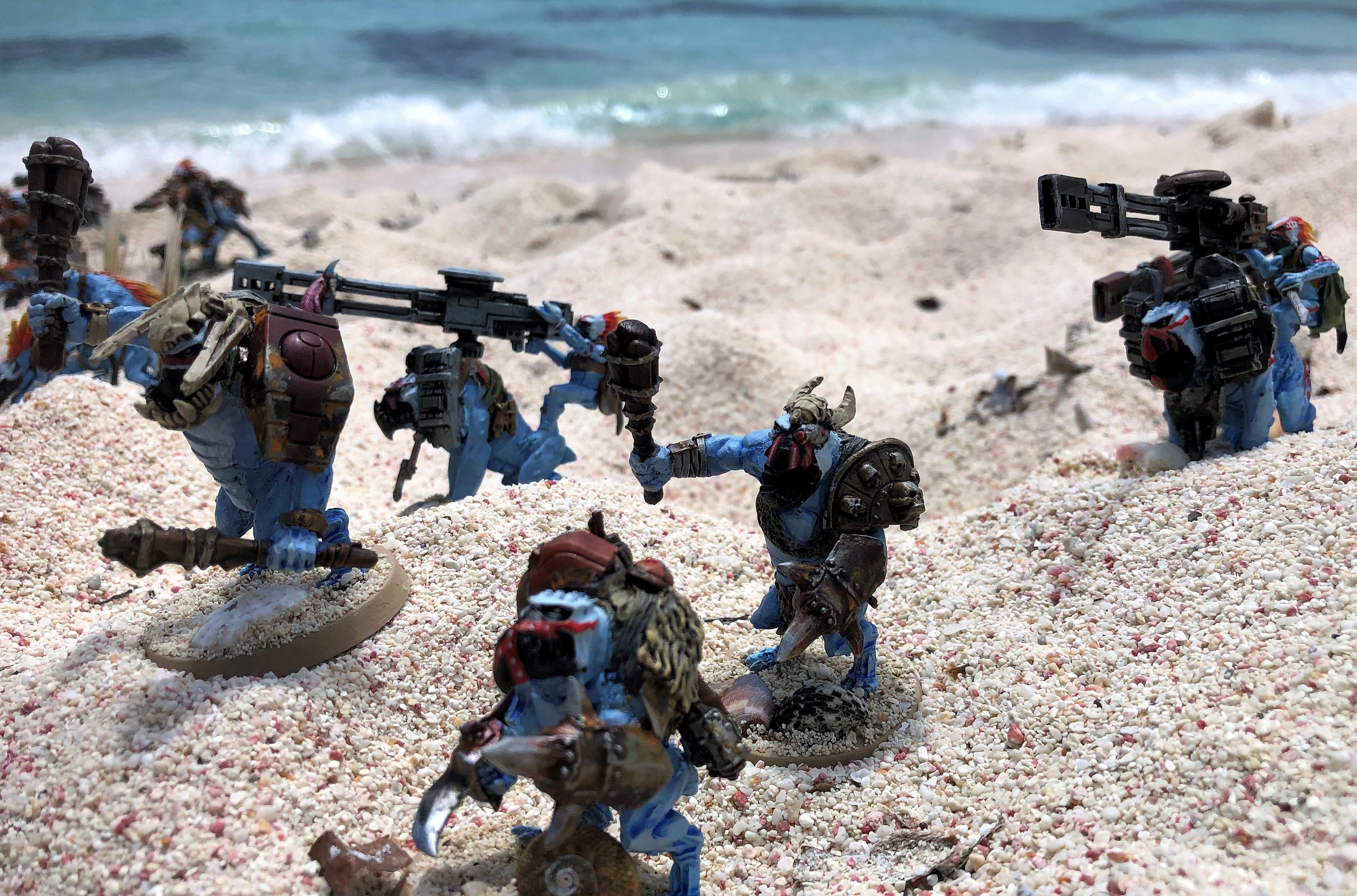 Battlefleet Gothic, Cavalry, Greater Knarloc, Knarloc, Kroot, Mercenary, Xenos