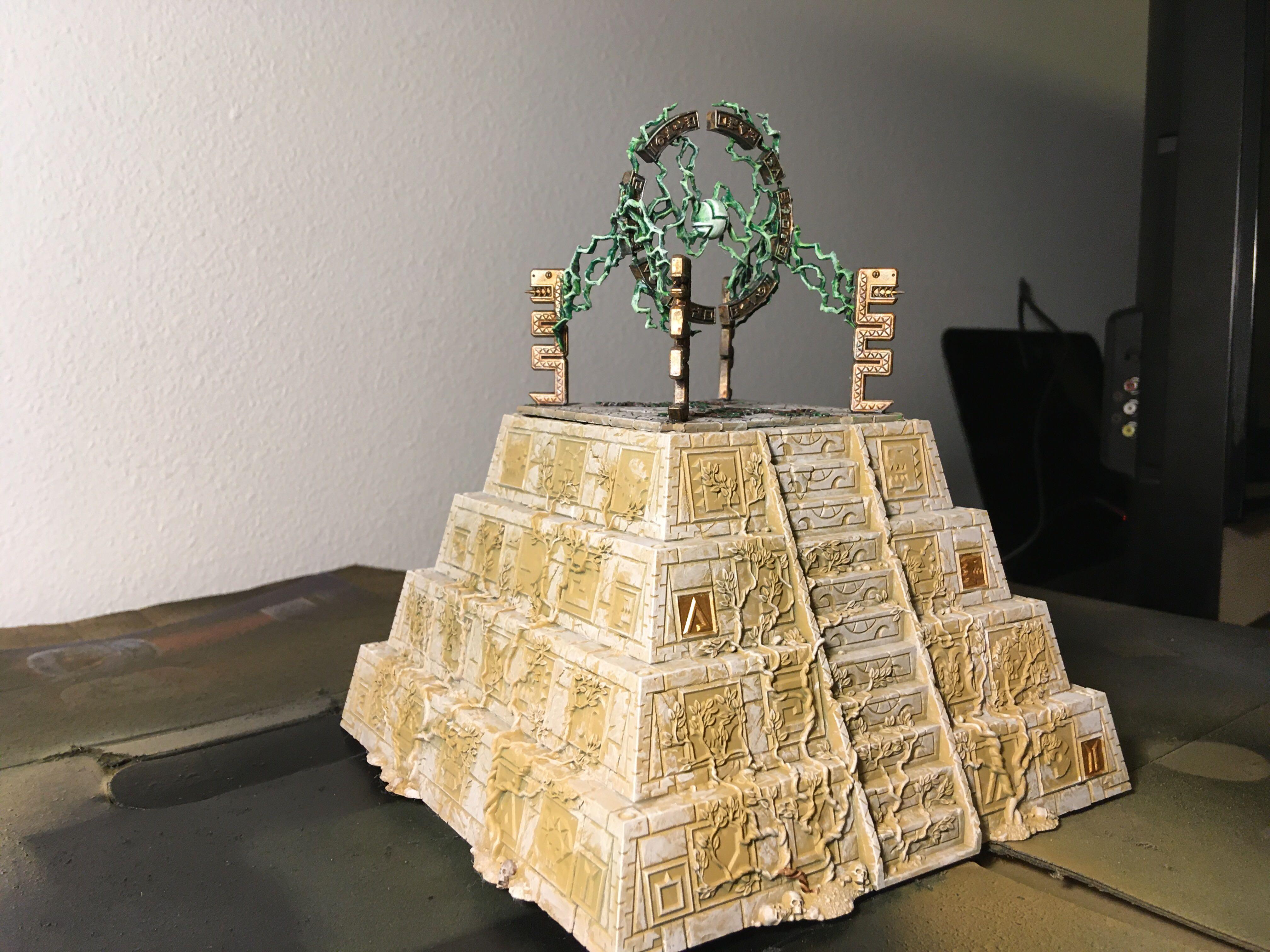 Age Of Sigmar, Ancient, Engine Of The Gods, Lightning, Lizardmen, Pyramid, Realmshaper, Realmshaper Engine, Saurus, Seraphon, Skinks, Slann, Temple