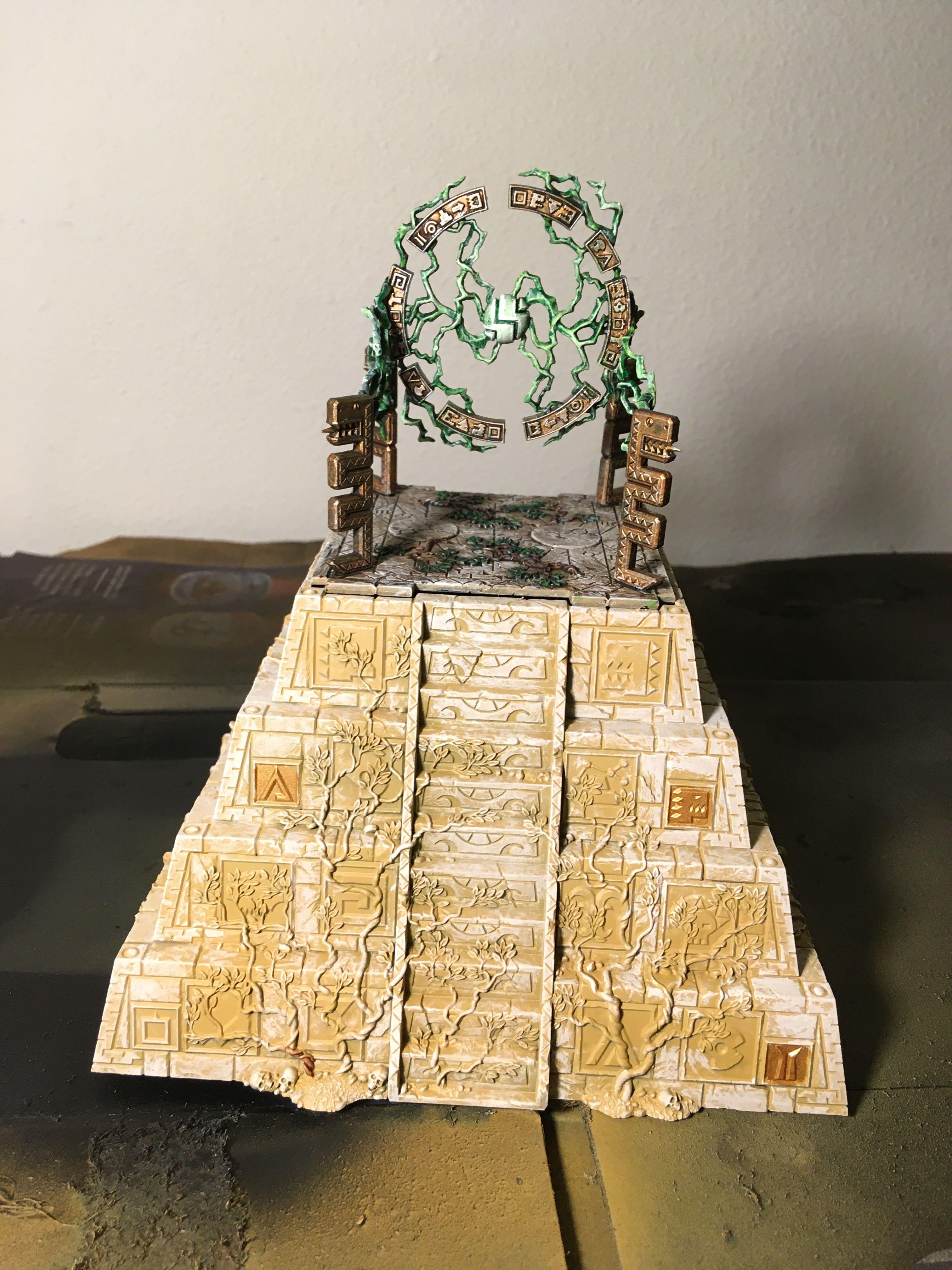 Age Of Sigmar, Ancient, Engine Of The Gods, Lightning, Lizardmen, Pyramid, Realmshaper, Realmshaper Engine, Saurus, Seraphon, Skinks, Slann, Temple